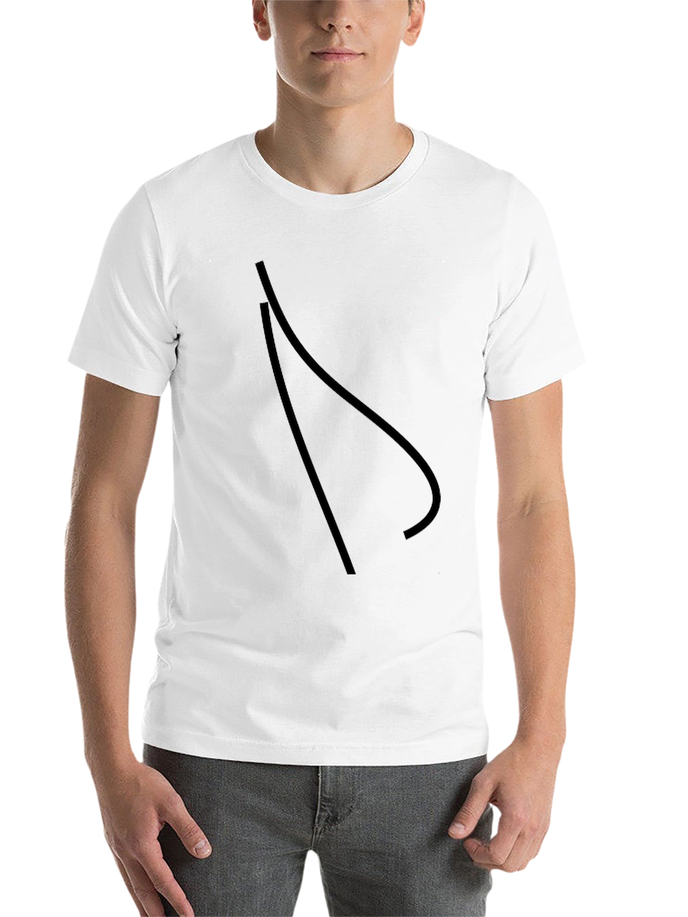 Black Modern Graphic Black T-Shirt view 14