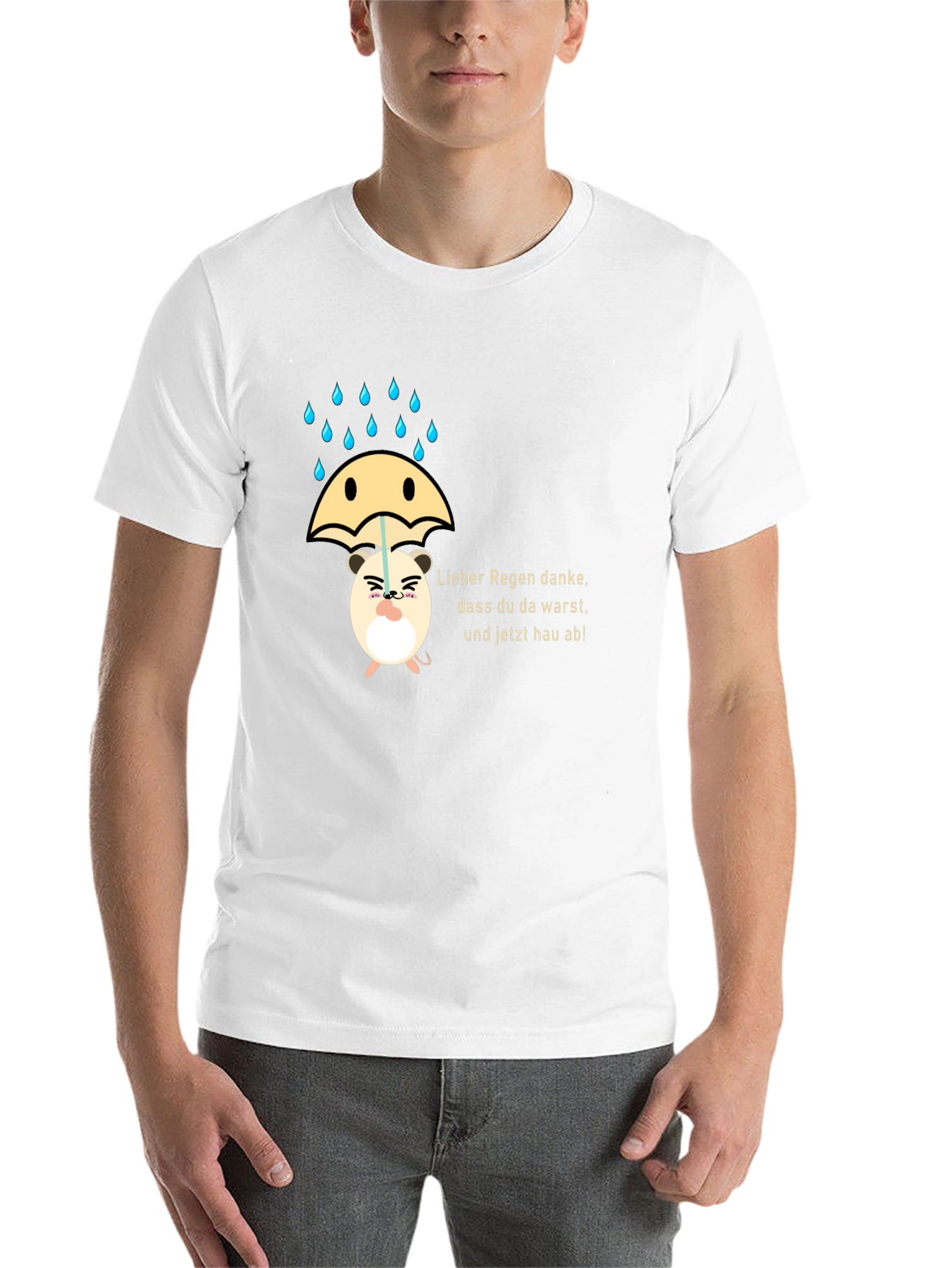 Funny Hamster Rain T-Shirt - 14