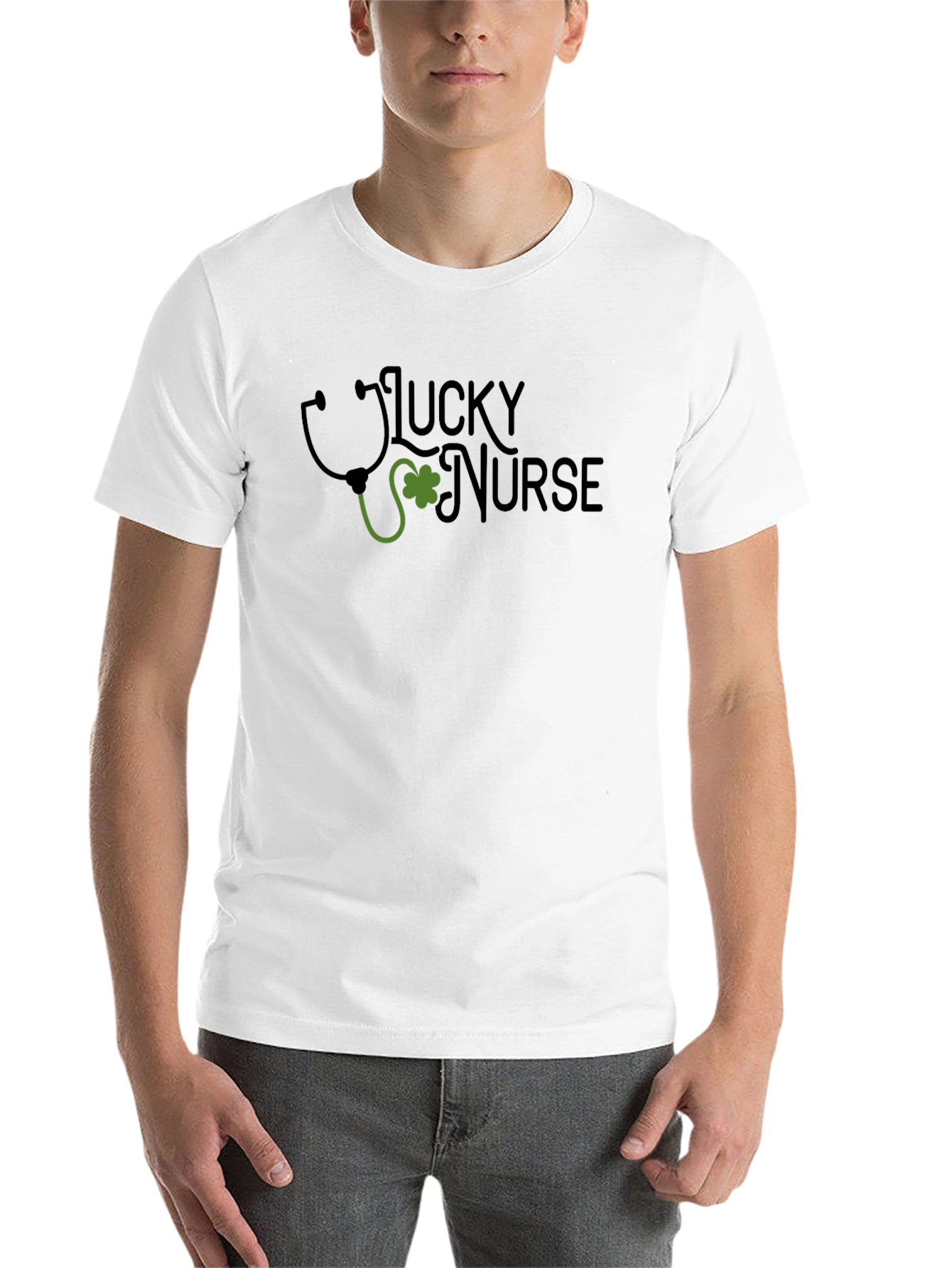 Black Lucky Nurse St. Patrick's Day T-Shirt view 14
