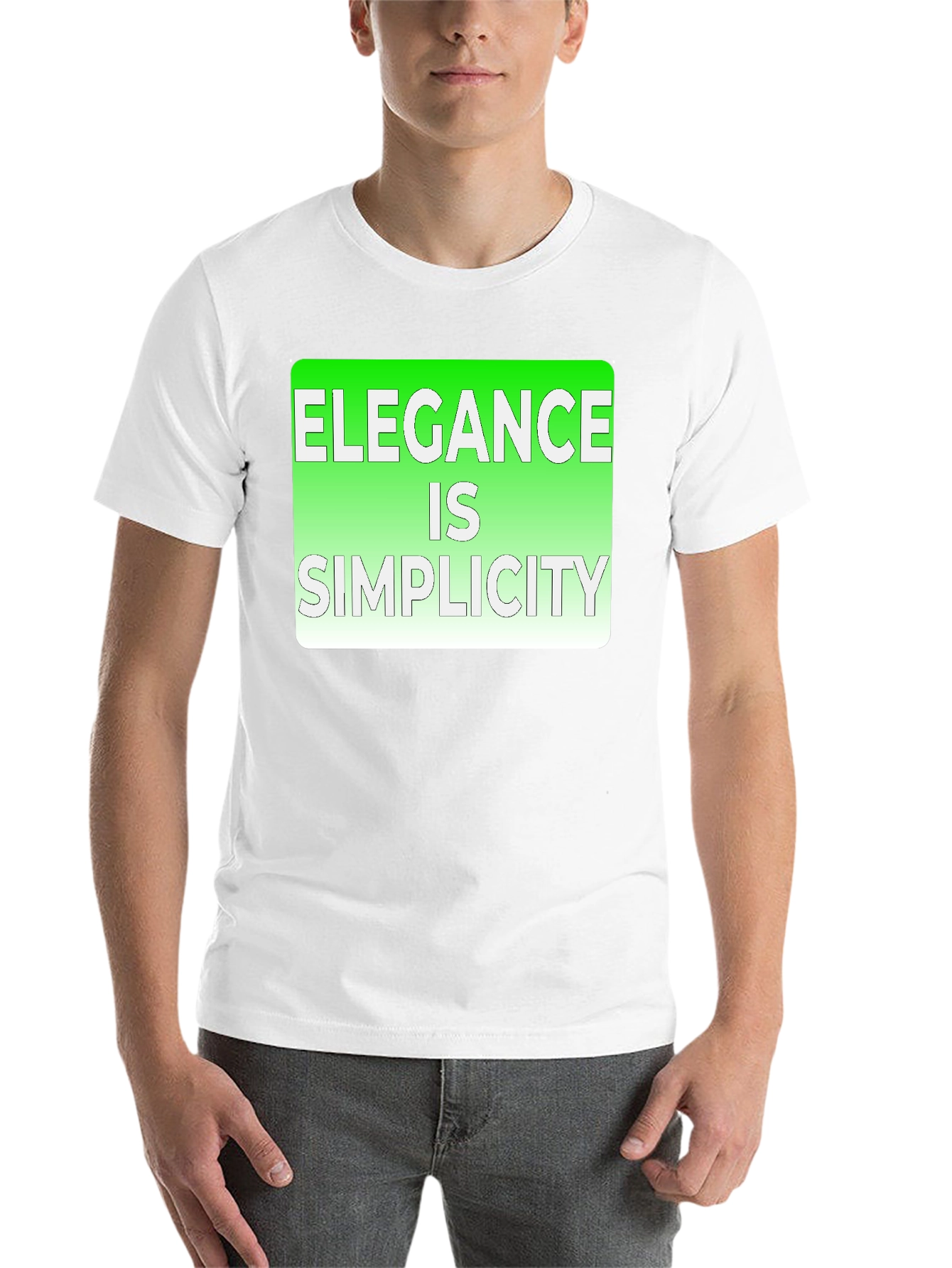 Elegance is Simplicity Graphic Tee - 14
