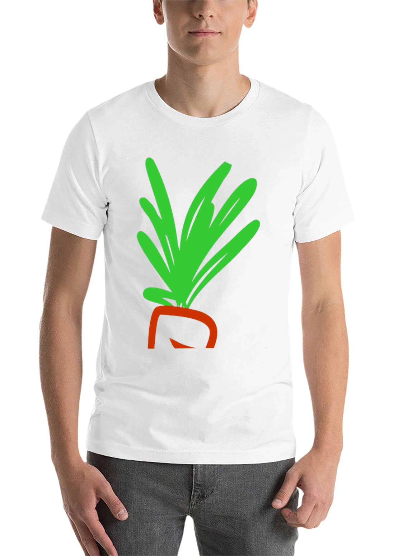 Black Whimsical Carrot Graphic Tee - Black Cotton T-Shirt view 14