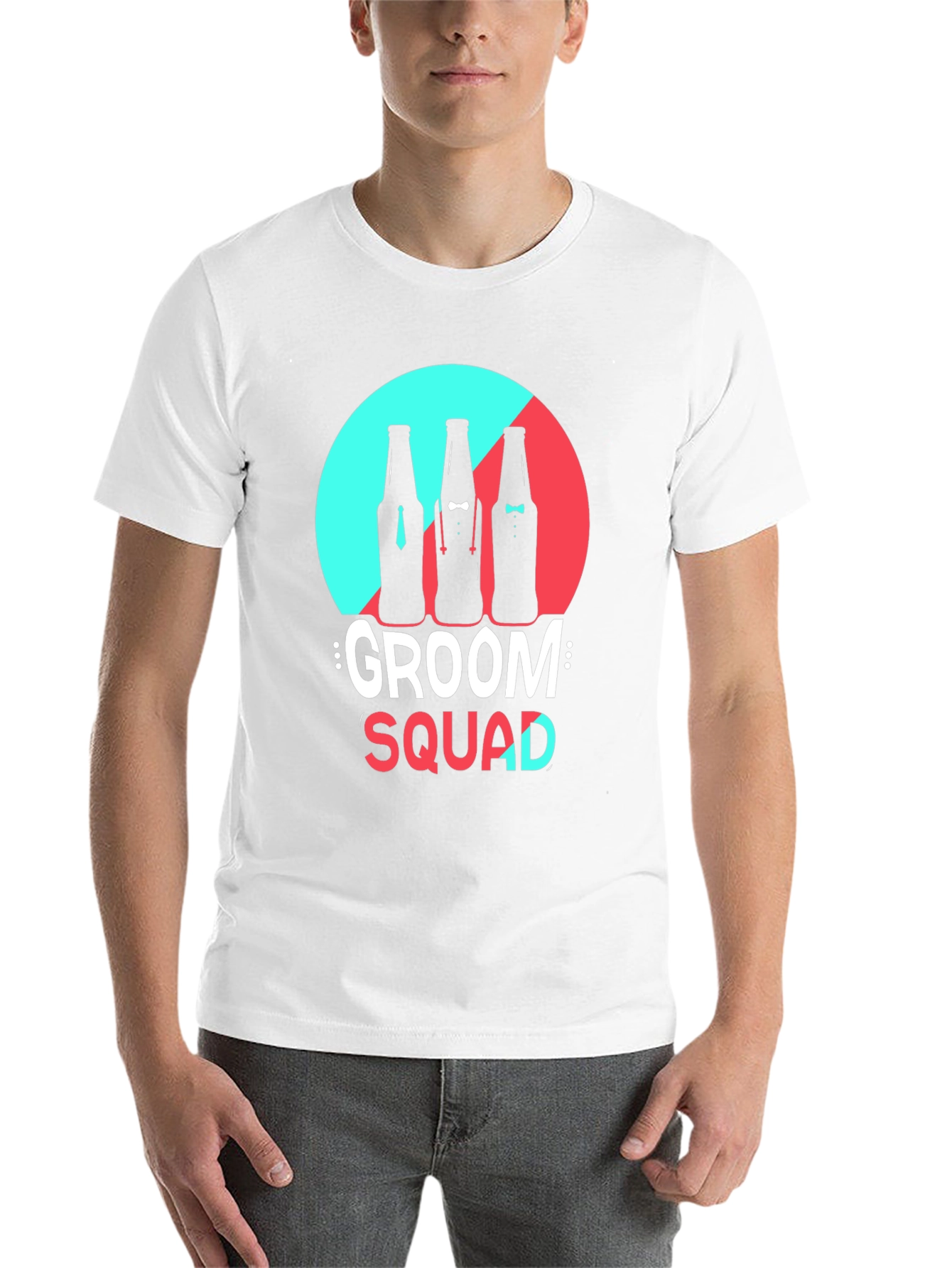Black Groom Squad Graphic T-Shirt view 14