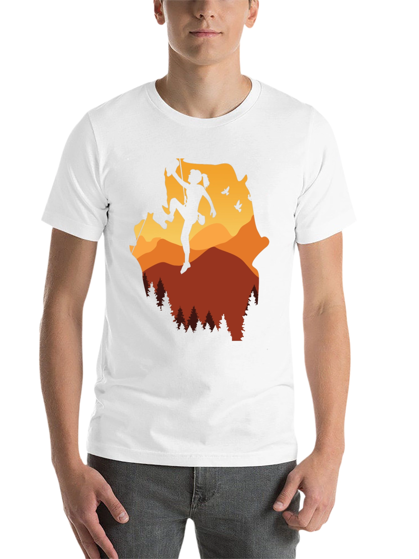 Black Mountain Climbing Graphic Tee - Adventure Awaits view 14