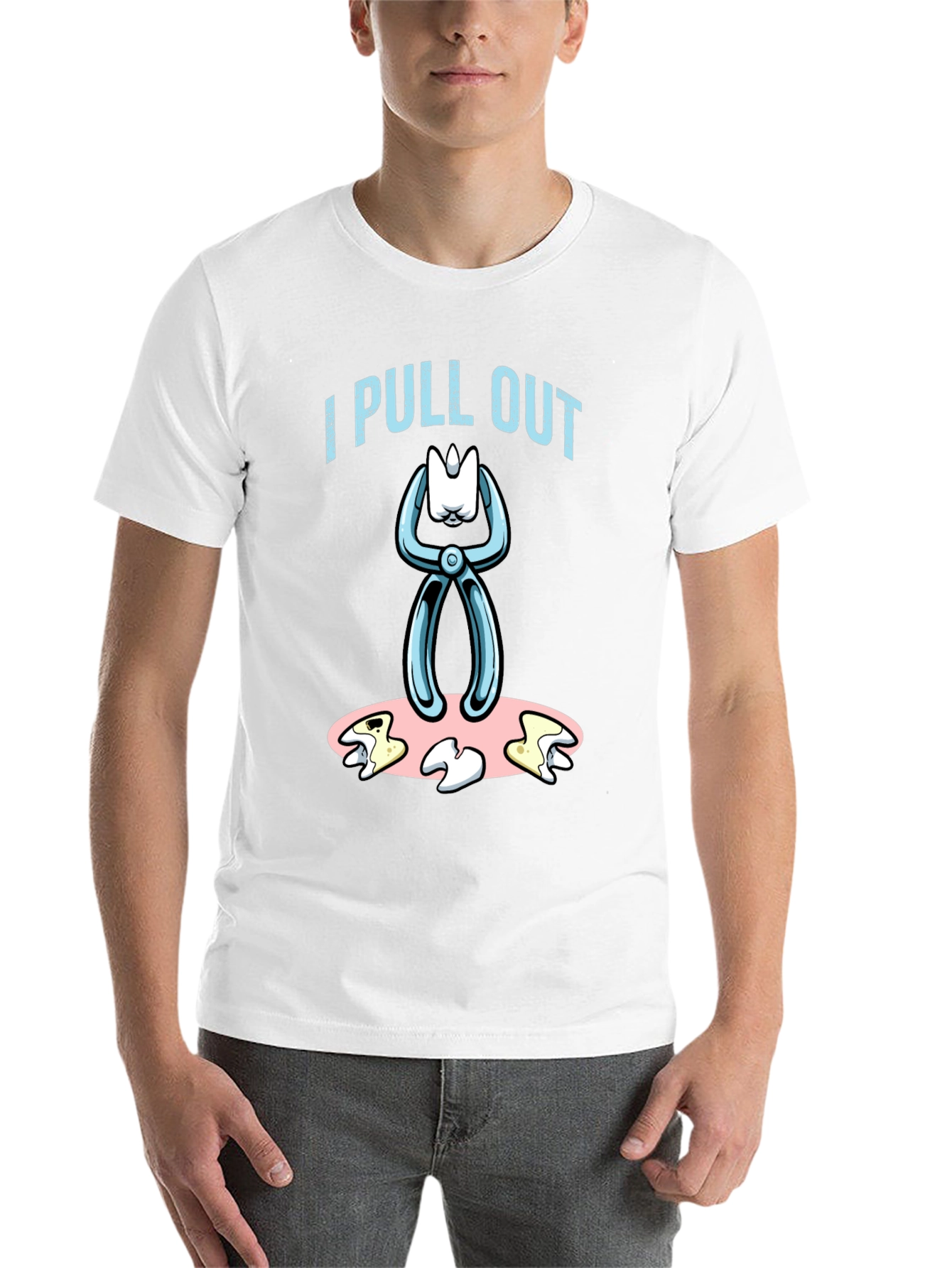 Black I Pull Out Dentist Humor Graphic Tee view 14
