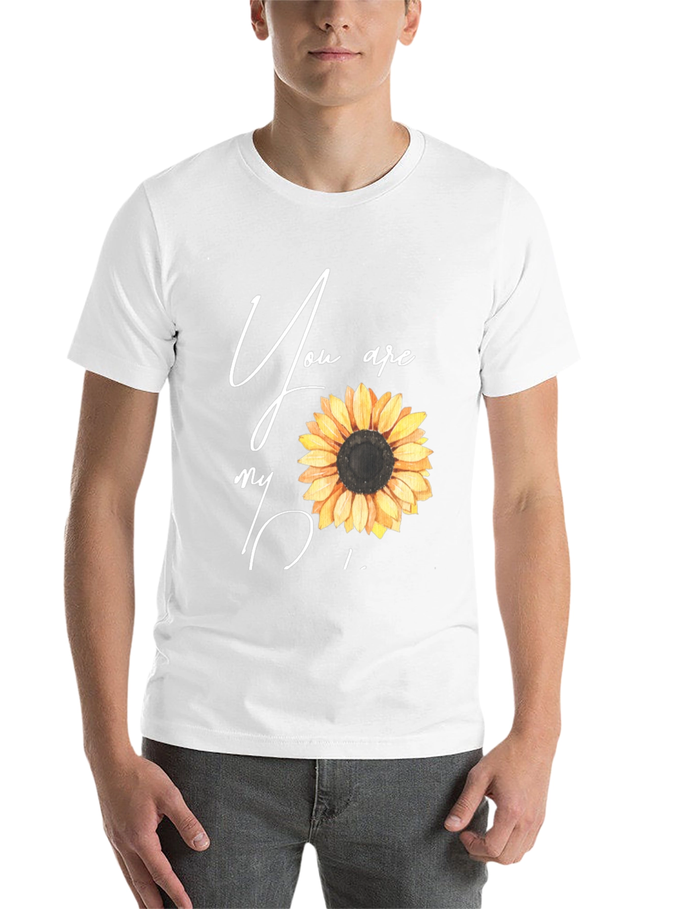 Black Sunflower Graphic Tee - You Are My Sunshine Black T-Shirt view 14
