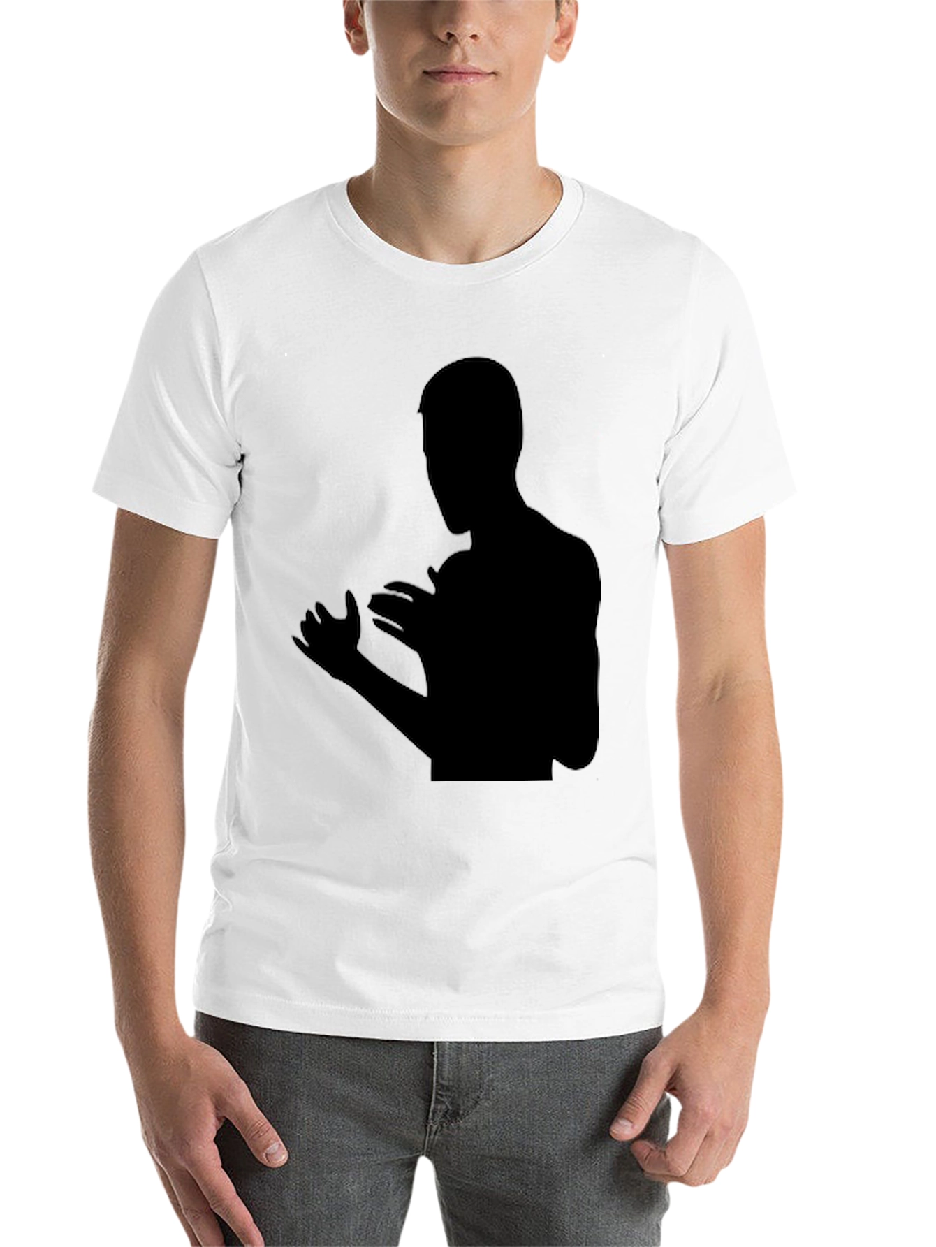 Black Black Silhouette Graphic Tee - Modern Fit view 14