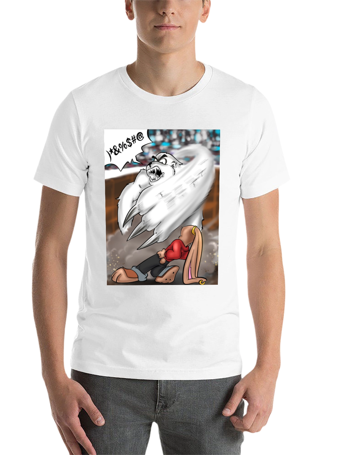 Black Cartoon Graphic T-Shirt view 14