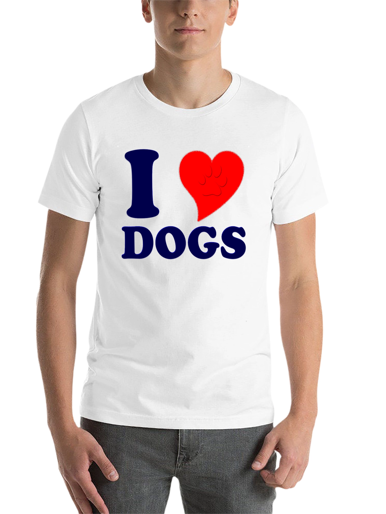Black I Heart Dogs Graphic Tee - Stylish & Comfortable view 14