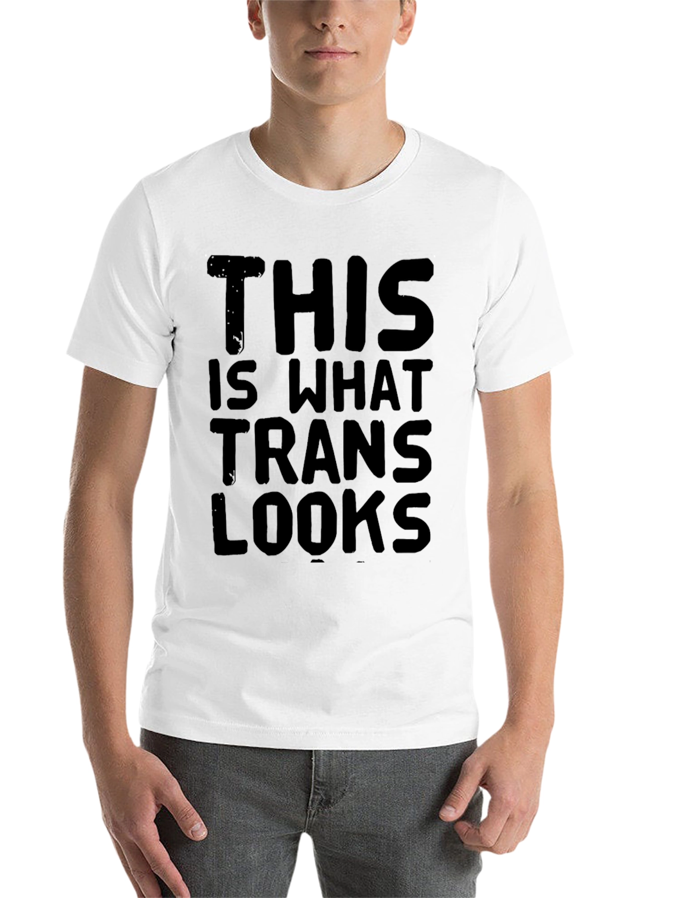 Black This is What Trans Looks Like Graphic T-Shirt view 14