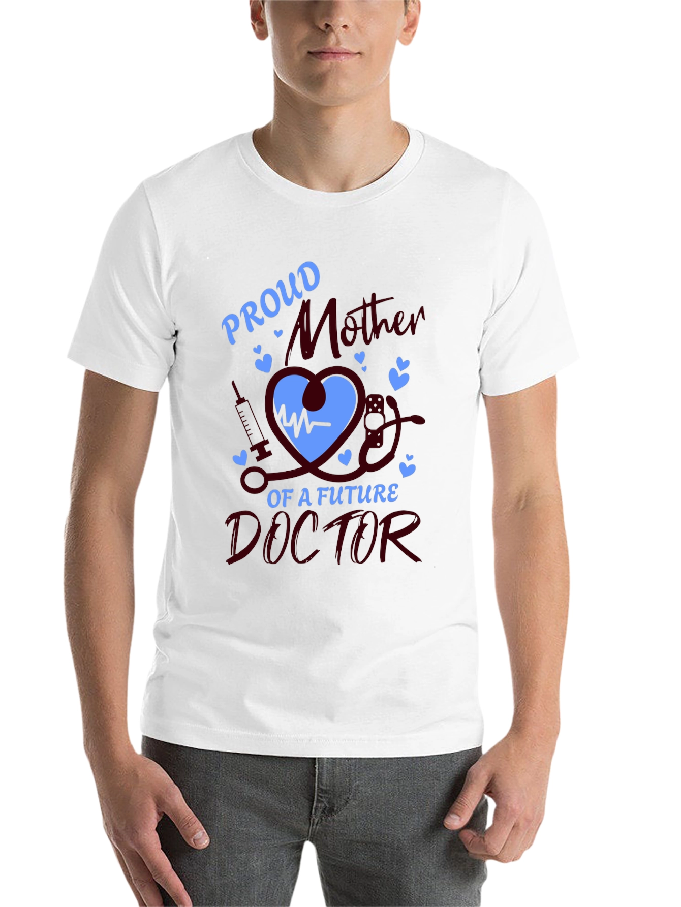 Black Proud Mother of Future Doctor T-Shirt view 14