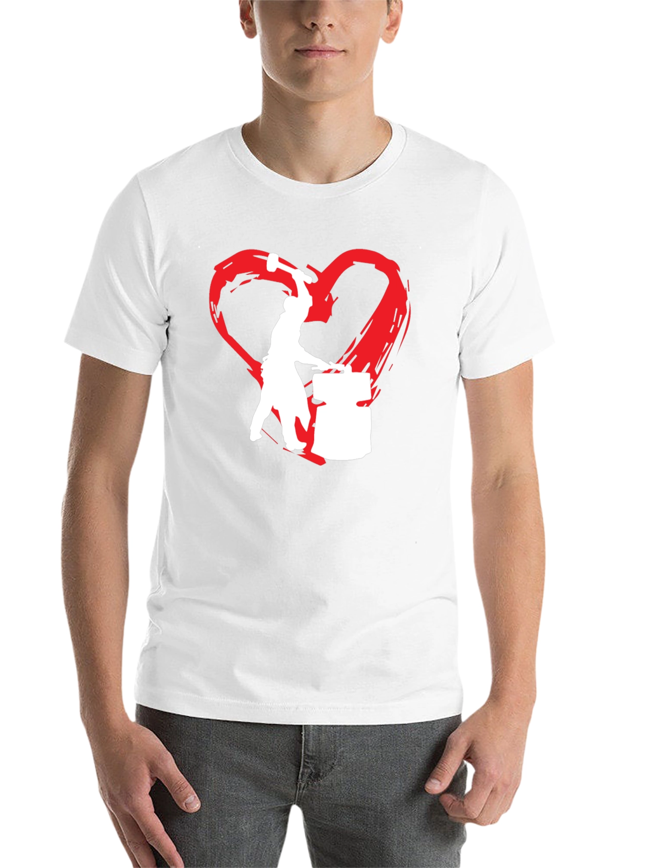 Black Blacksmith Love T-Shirt - Forging Hearts view 14
