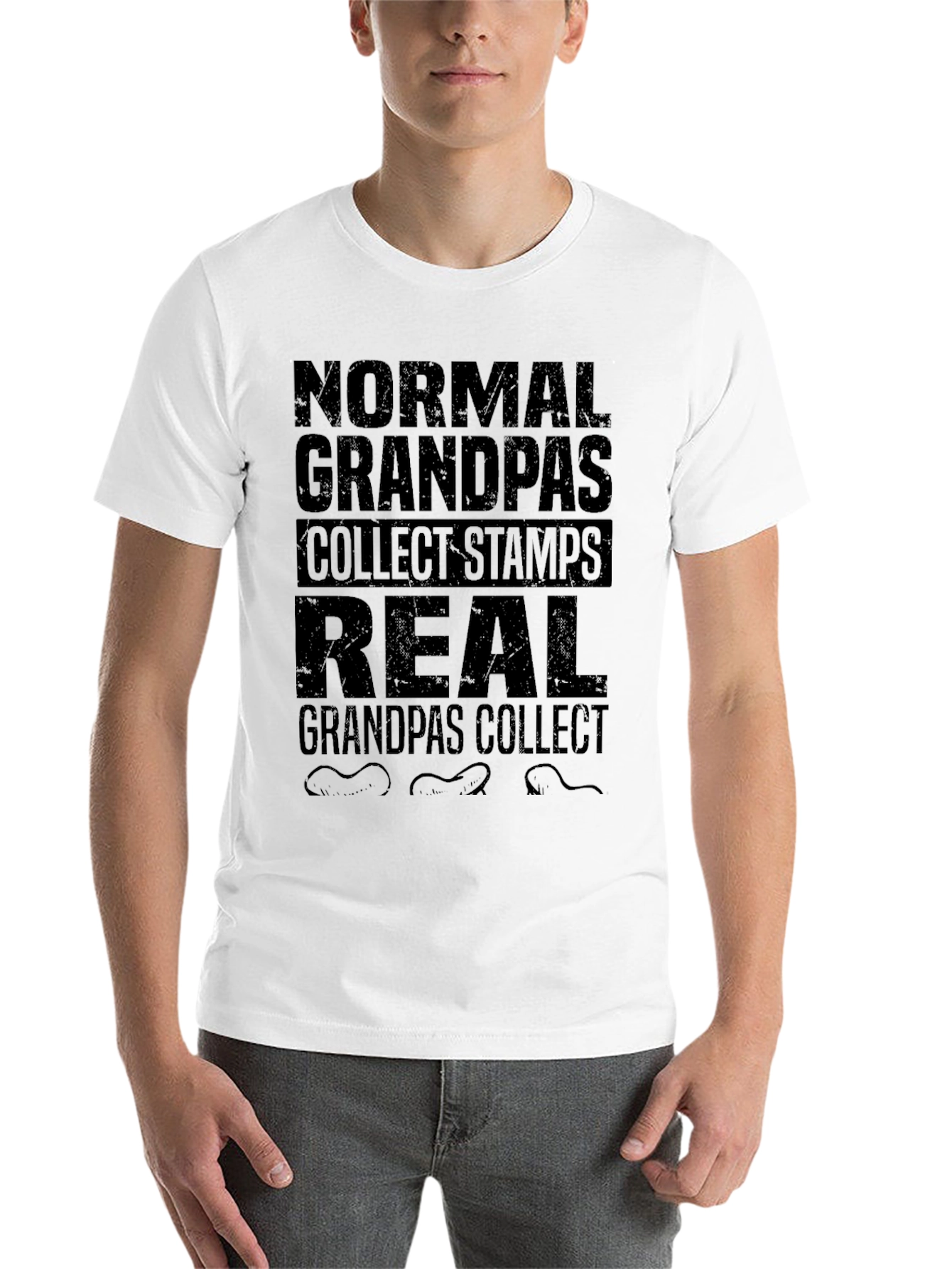 Black Real Grandpas Collect Worms T-Shirt view 14