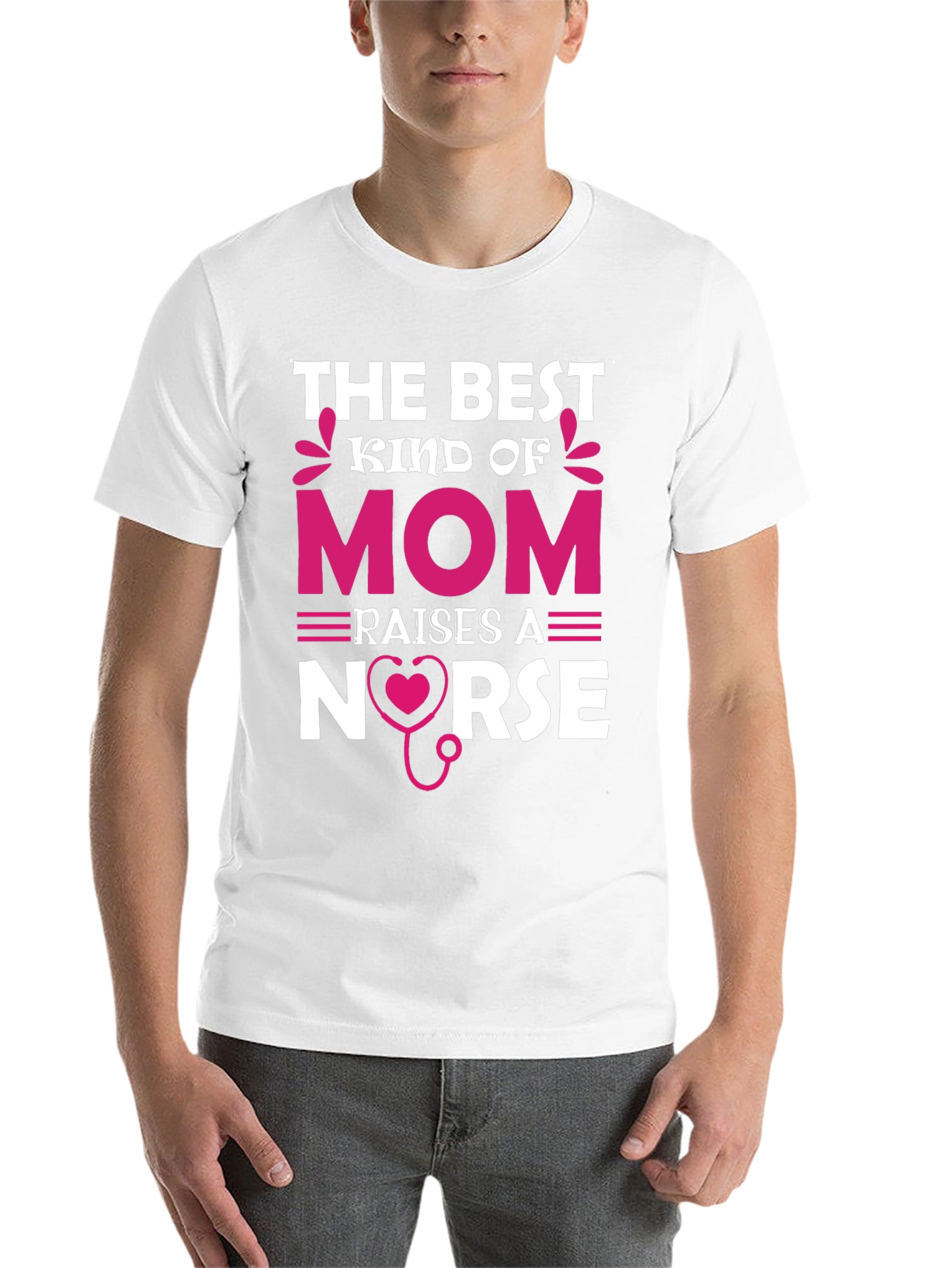 Black Best Kind of Mom Nurse T-Shirt view 14