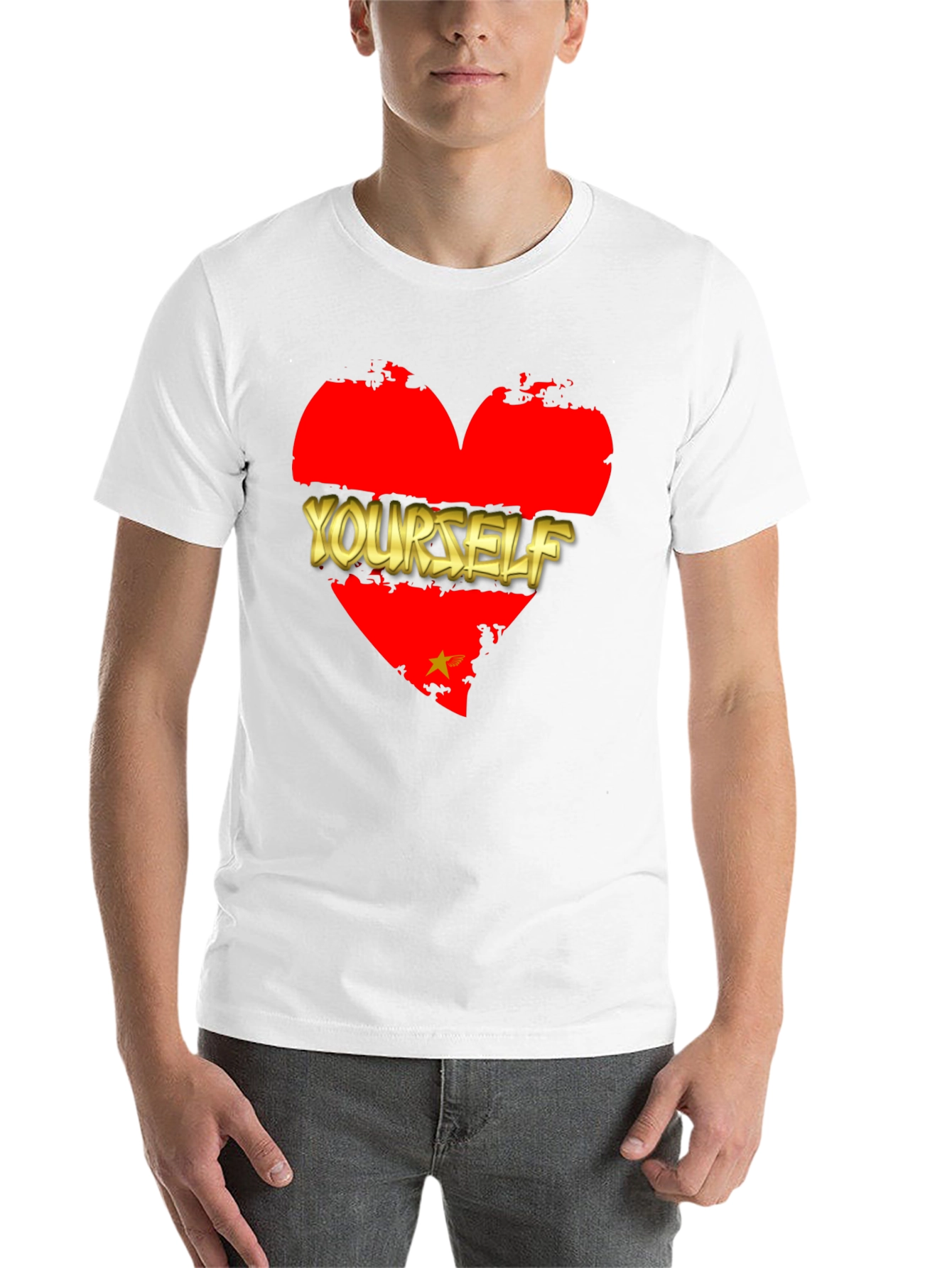 Black Love Yourself Graphic T-Shirt - Black view 14