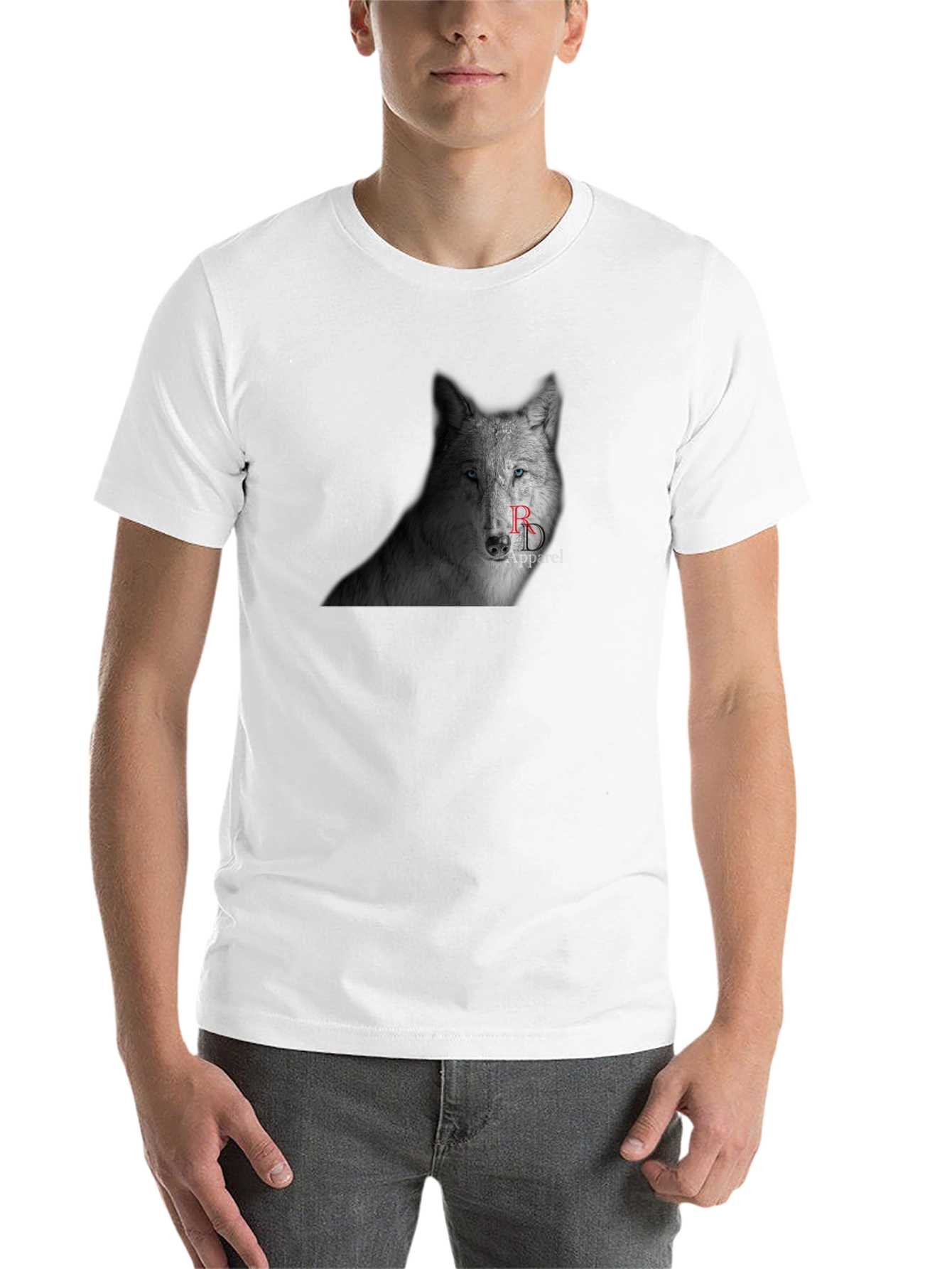 Black Wolf Graphic T-Shirt - Black Crew Neck Tee view 14