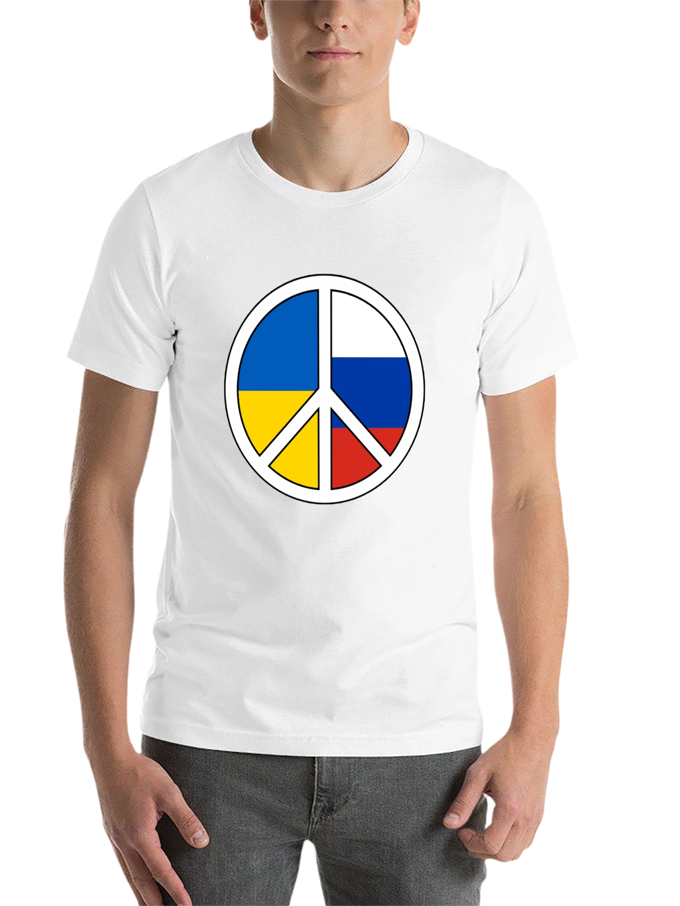 Black Peace Ukraine Russia T-Shirt view 14