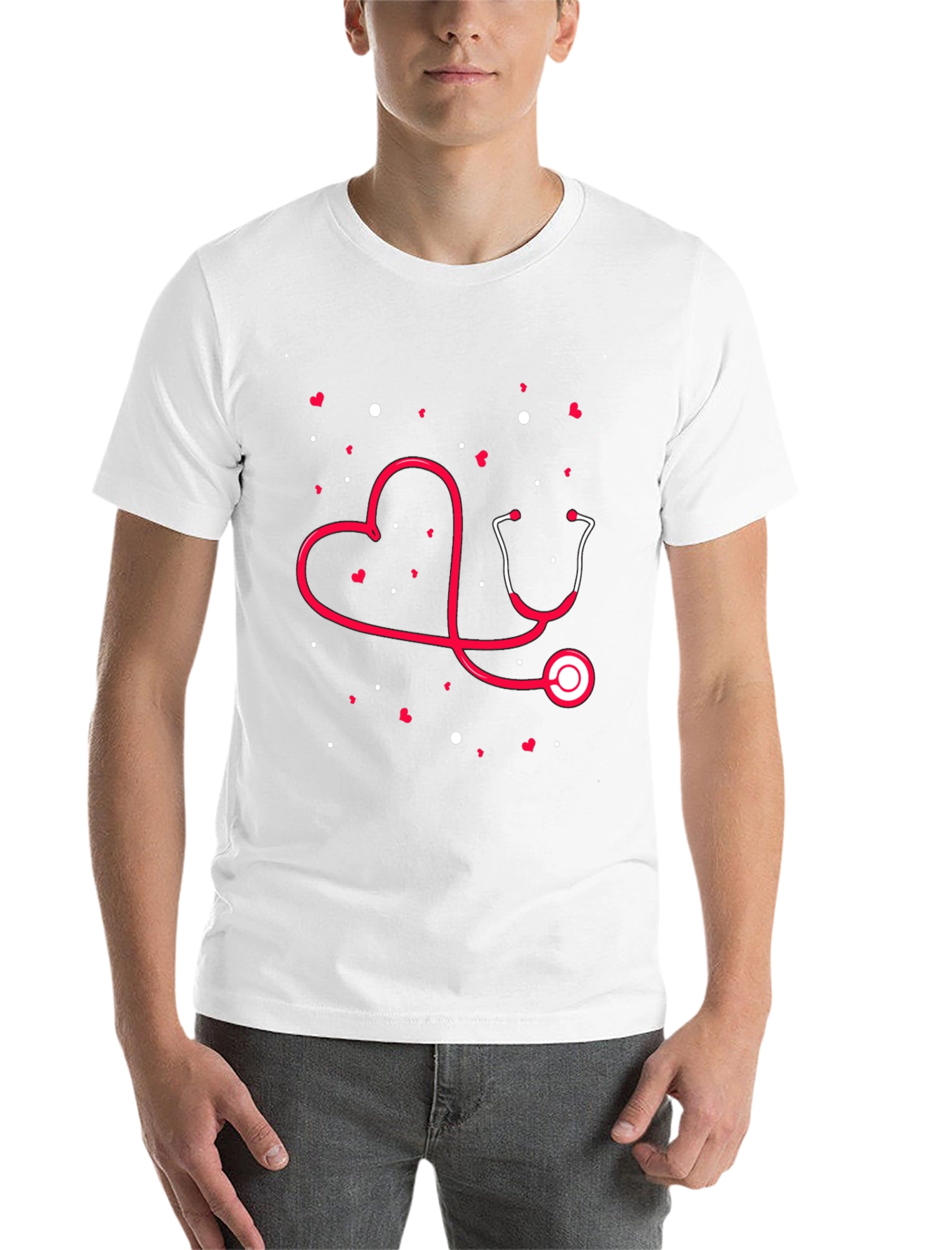 Black Heart Stethoscope Graphic Tee - Medical Love view 14
