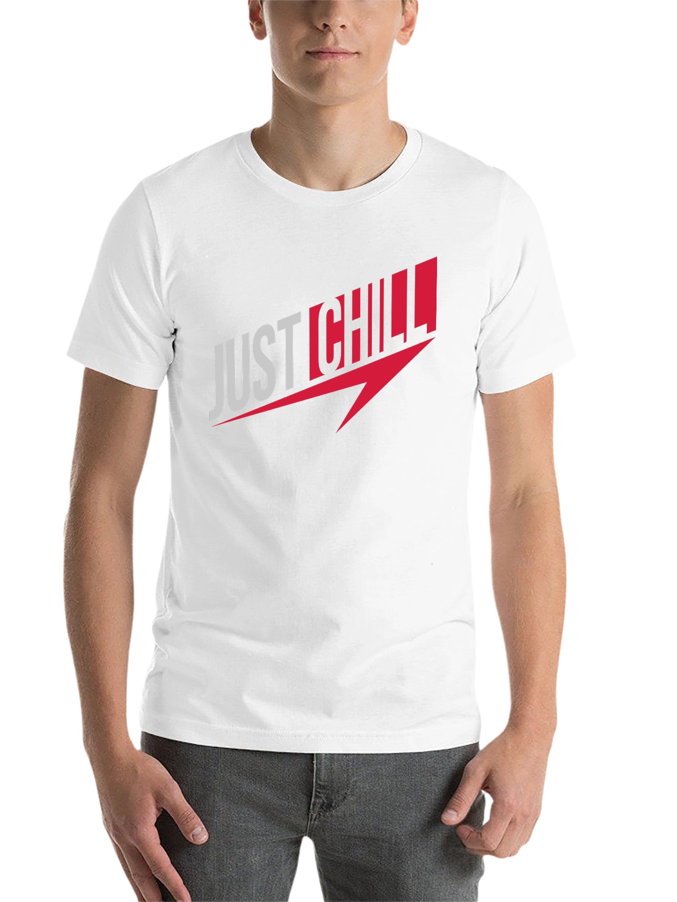 Black Just Chill Graphic Tee - Comfort Fit view 14