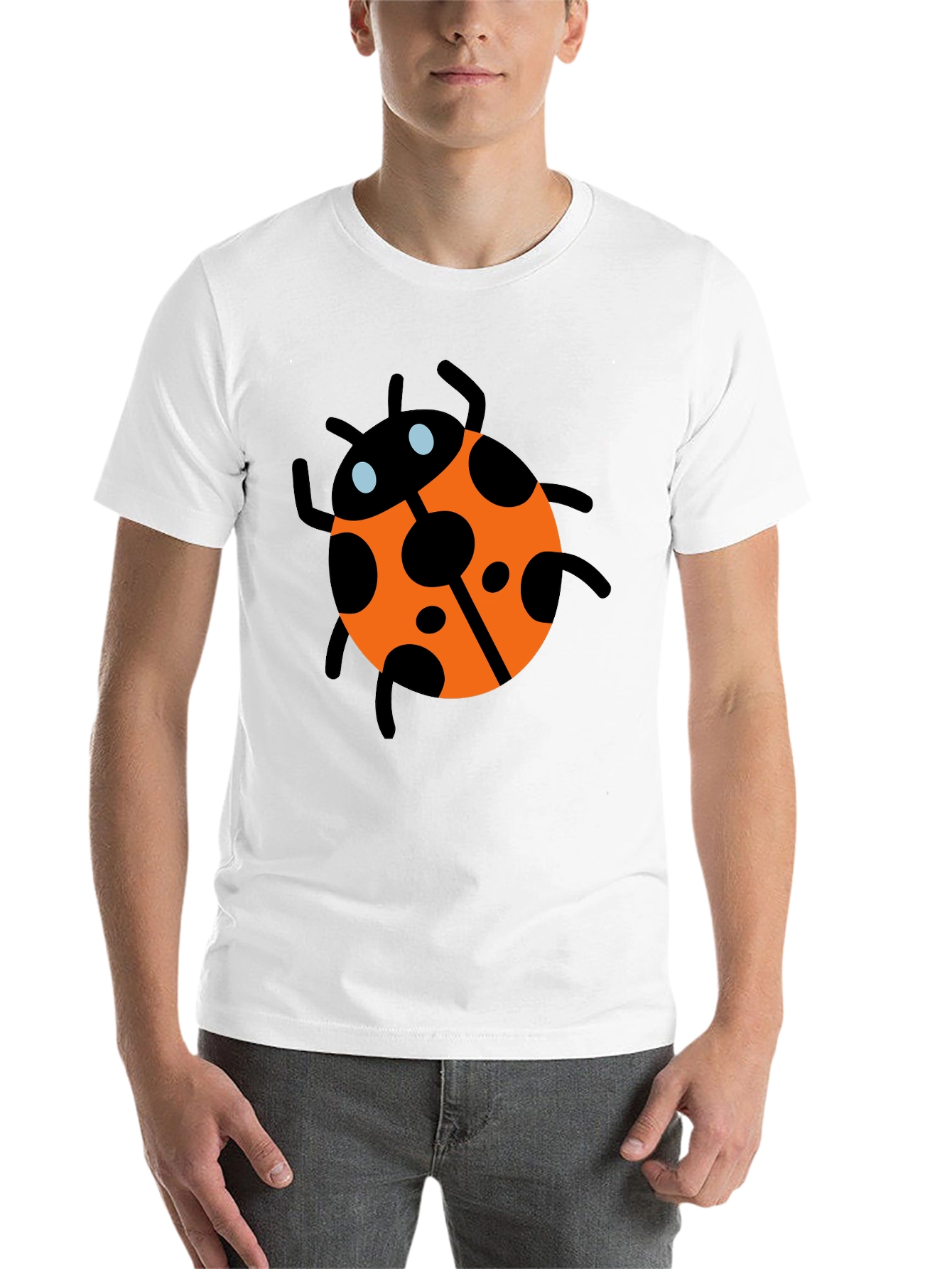 Black Ladybug Graphic Tee - Men's Black T-Shirt view 14