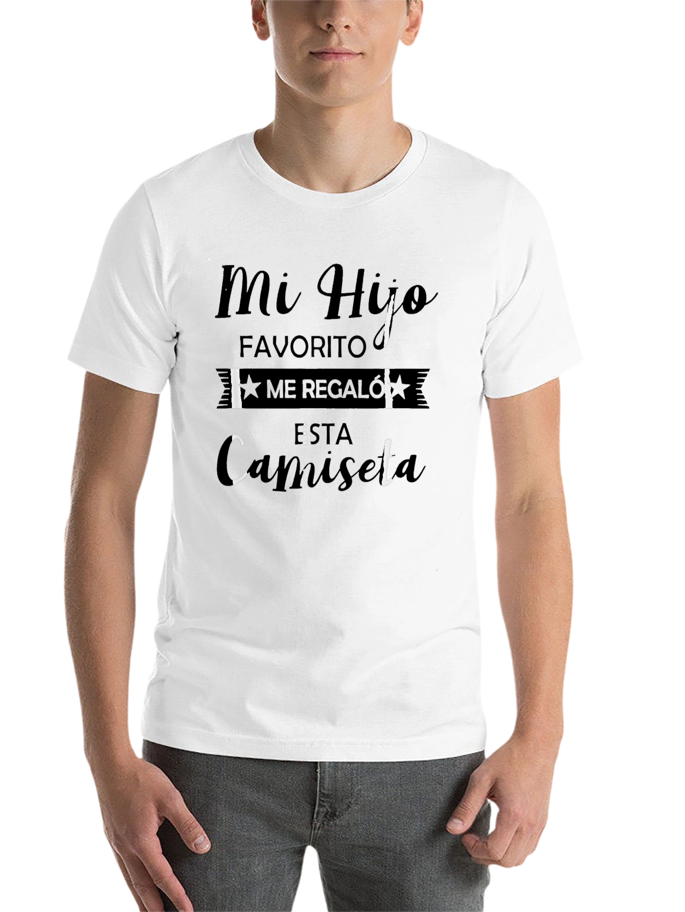 Black Mi Hijo Favorito Men's Black Graphic Tee view 14