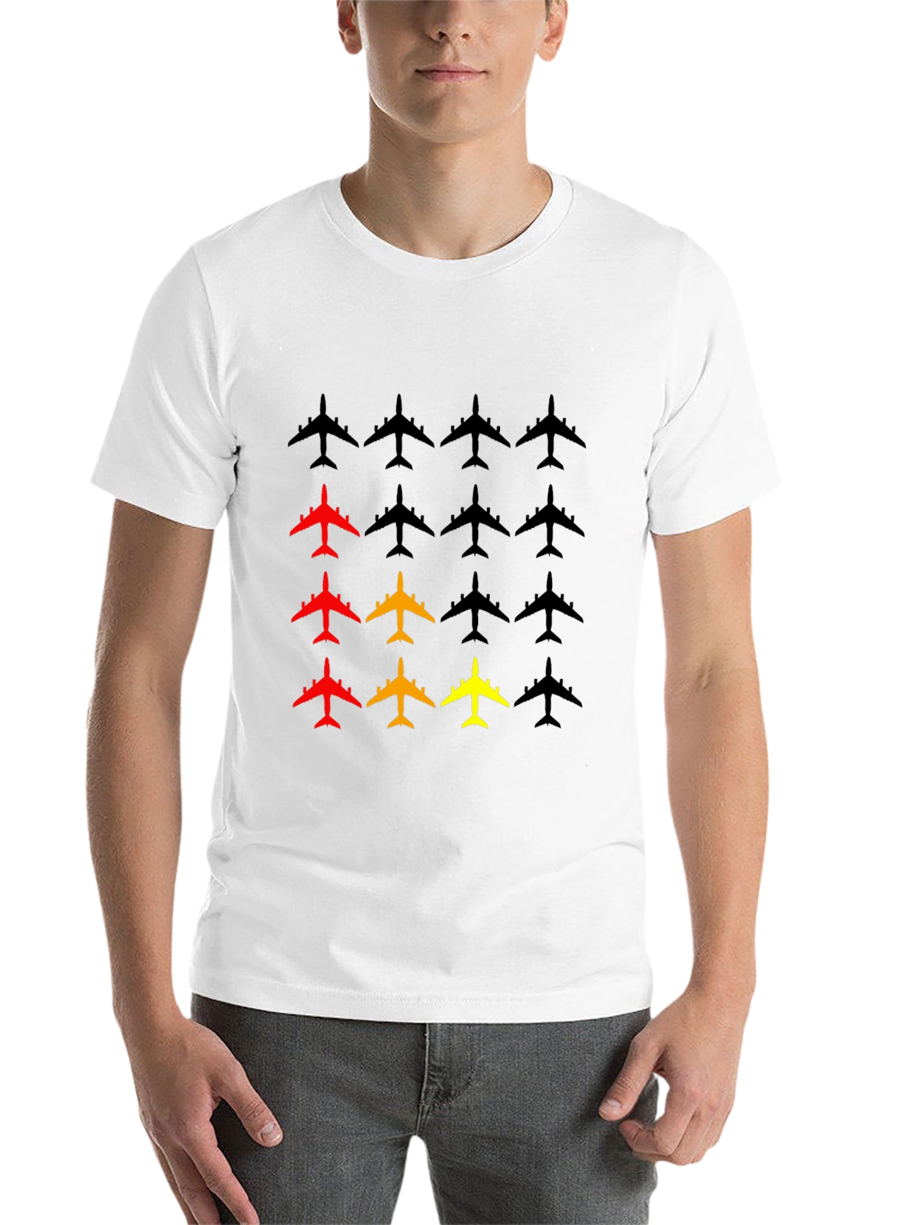 Black Airplane T-Shirt - Graphic Tee for Aviation Enthusiasts view 14
