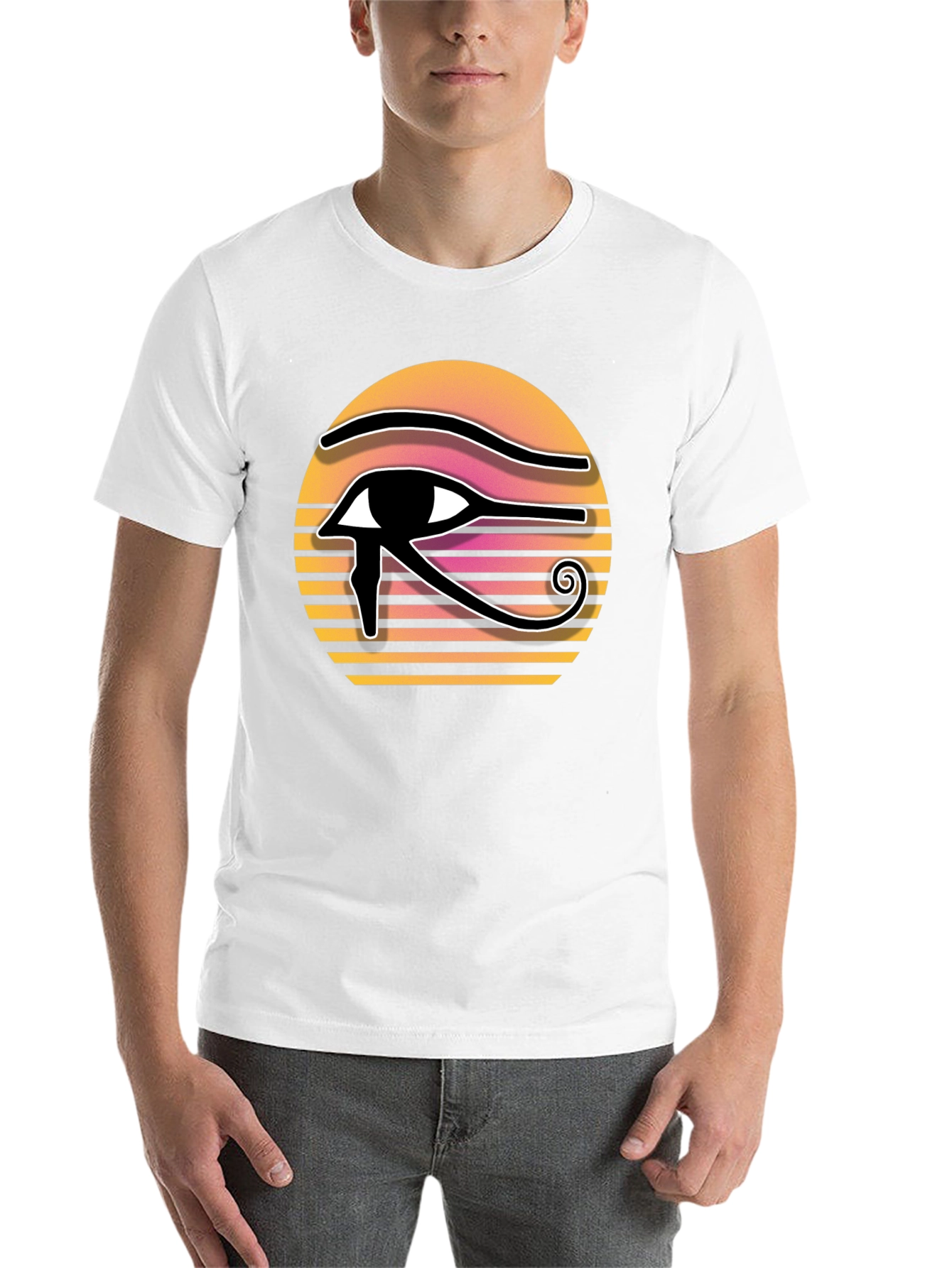 Black Eye of Horus Sunset Graphic Tee view 14