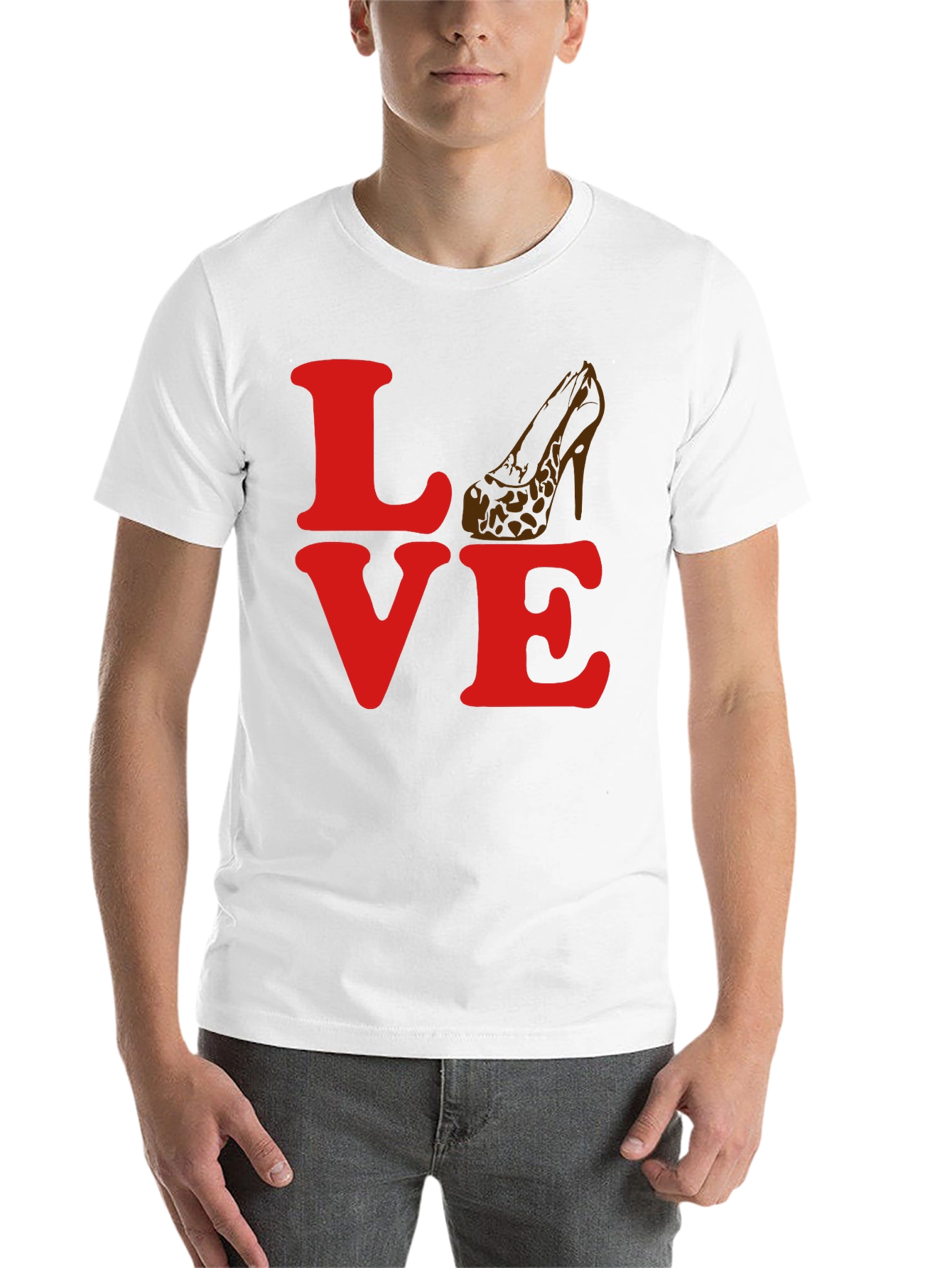 Black Love Heels Graphic T-Shirt view 14