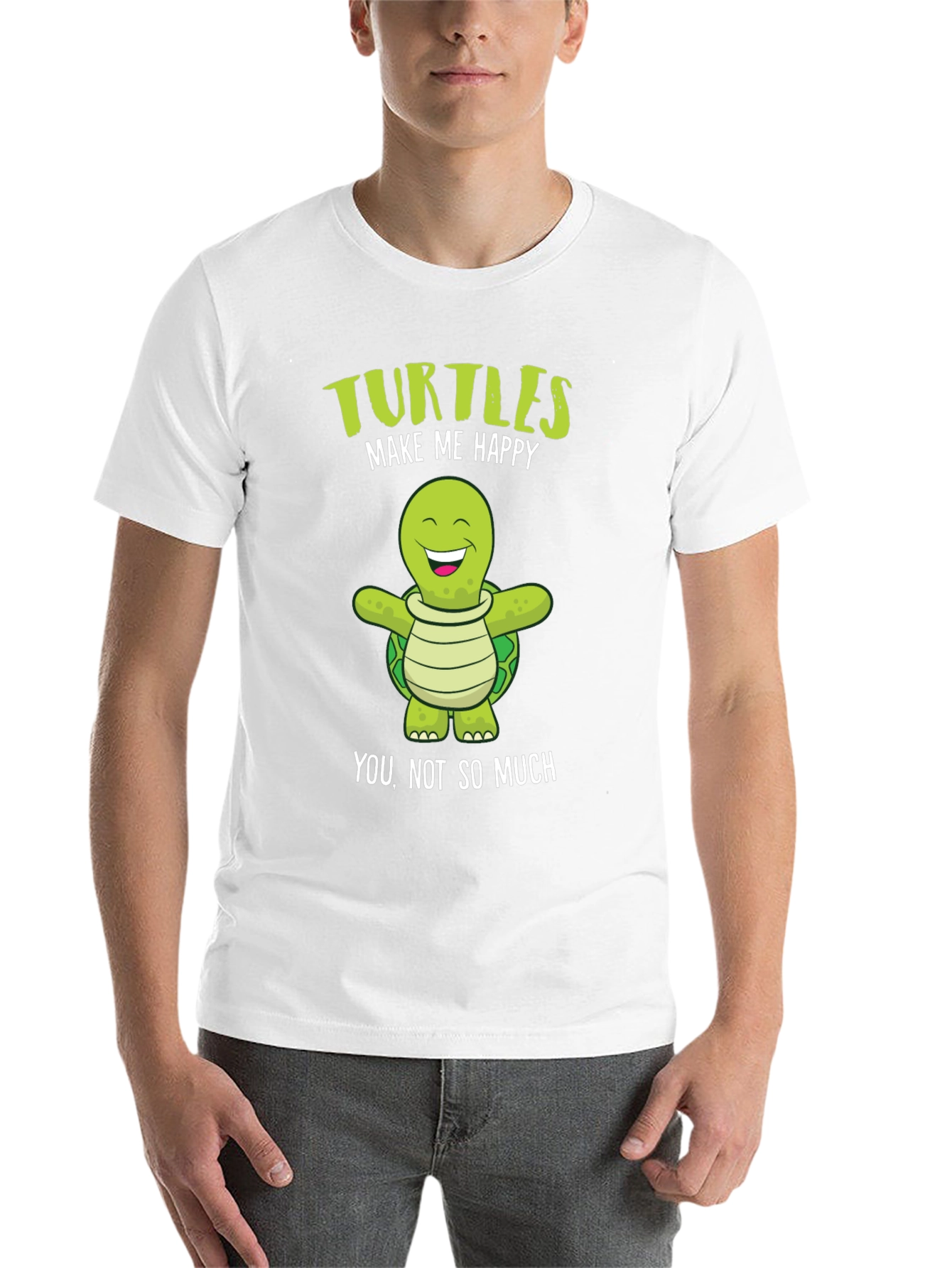 Black Turtles Make Me Happy Graphic Tee view 14