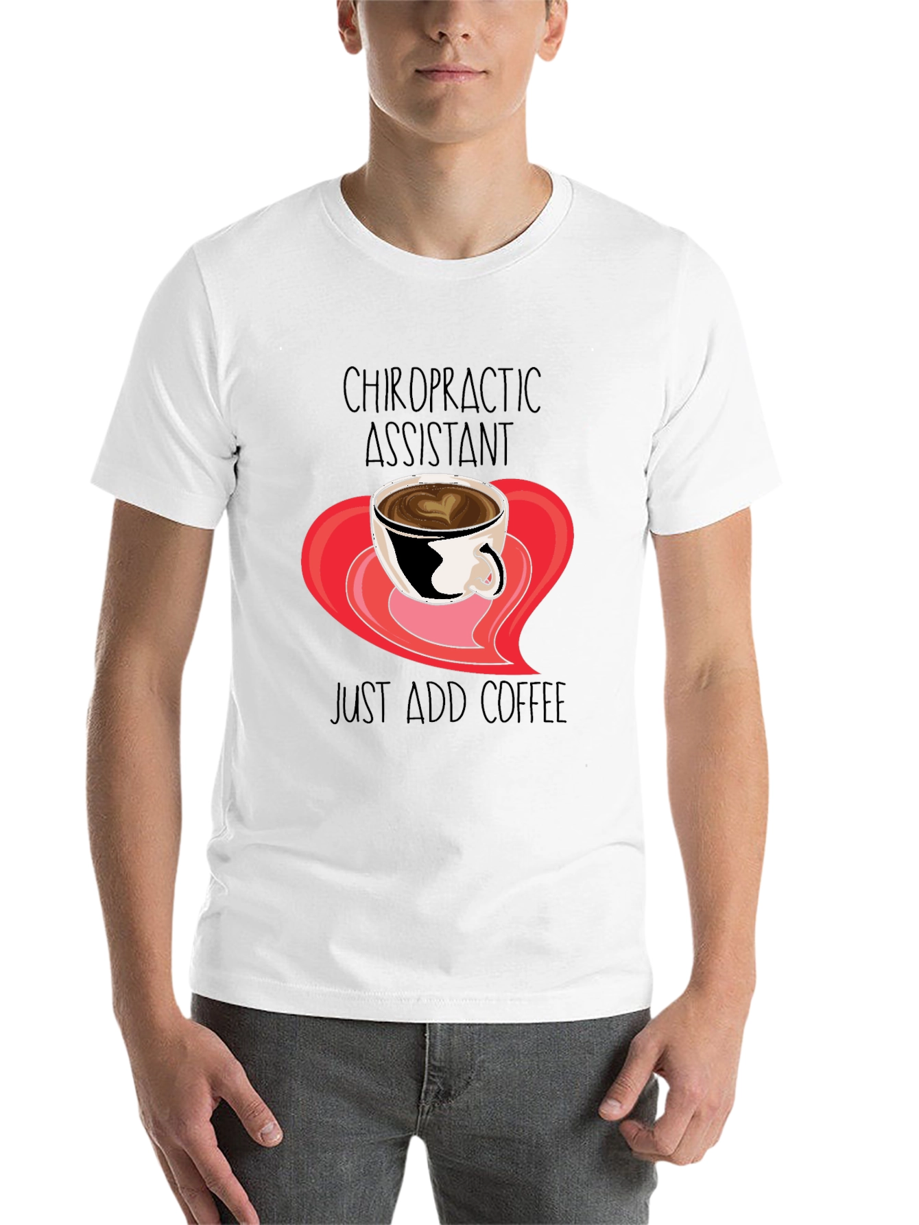 Black Chiropractic Assistant Coffee T-Shirt view 14