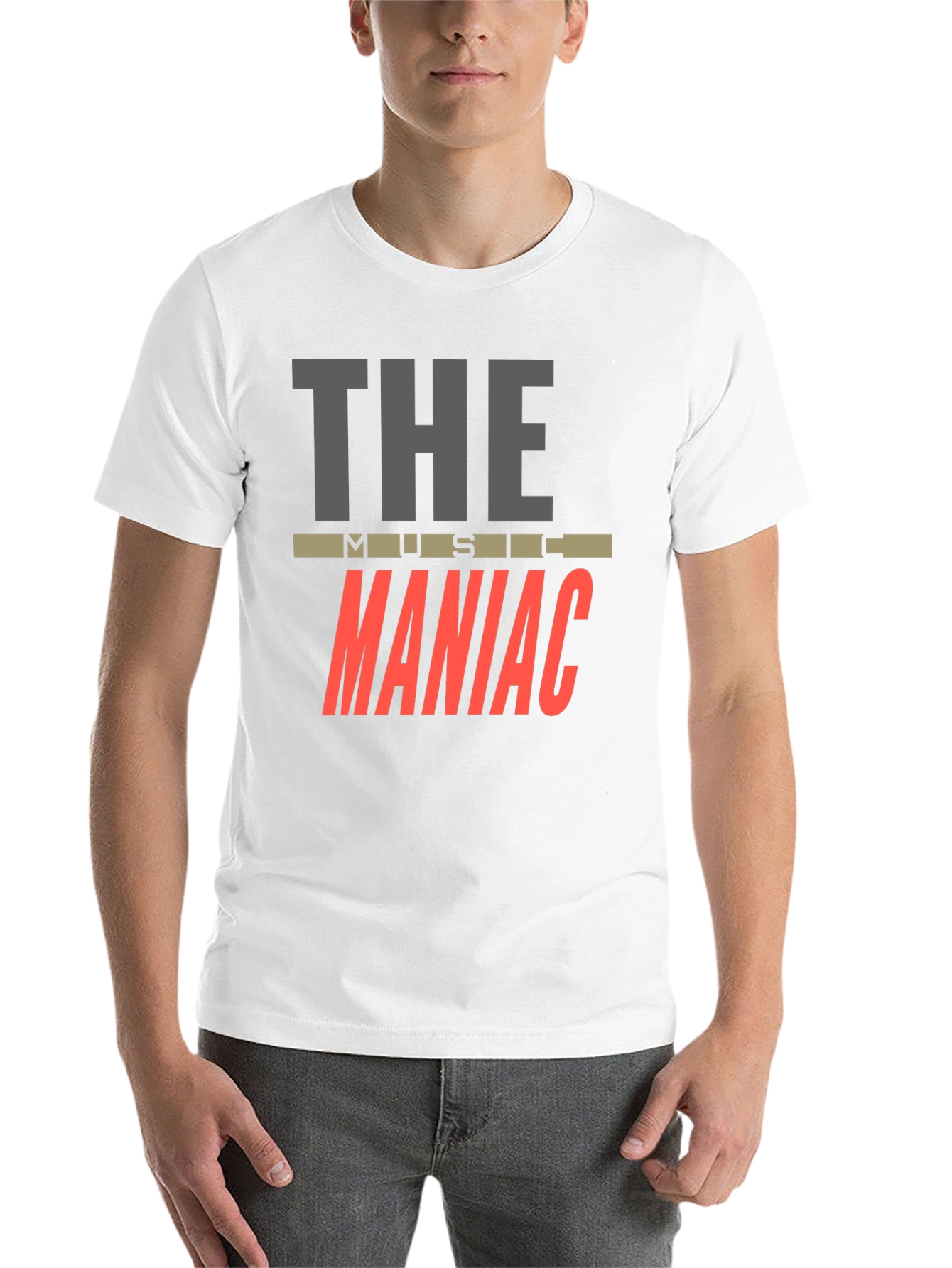 Black The Music Maniac T-Shirt - Black Crew Neck view 14