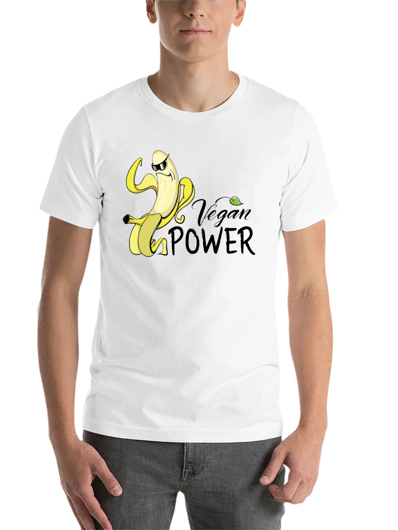 Vegan Power Banana Graphic Tee - 14