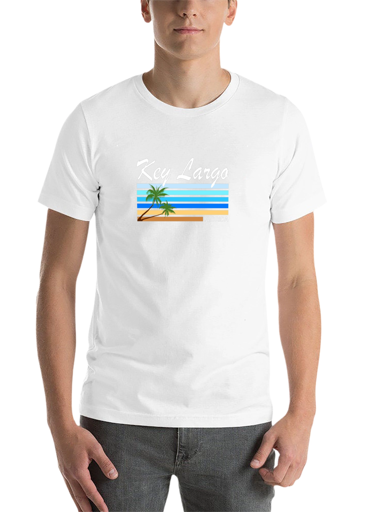 Black Key Largo Florida Graphic T-Shirt view 14