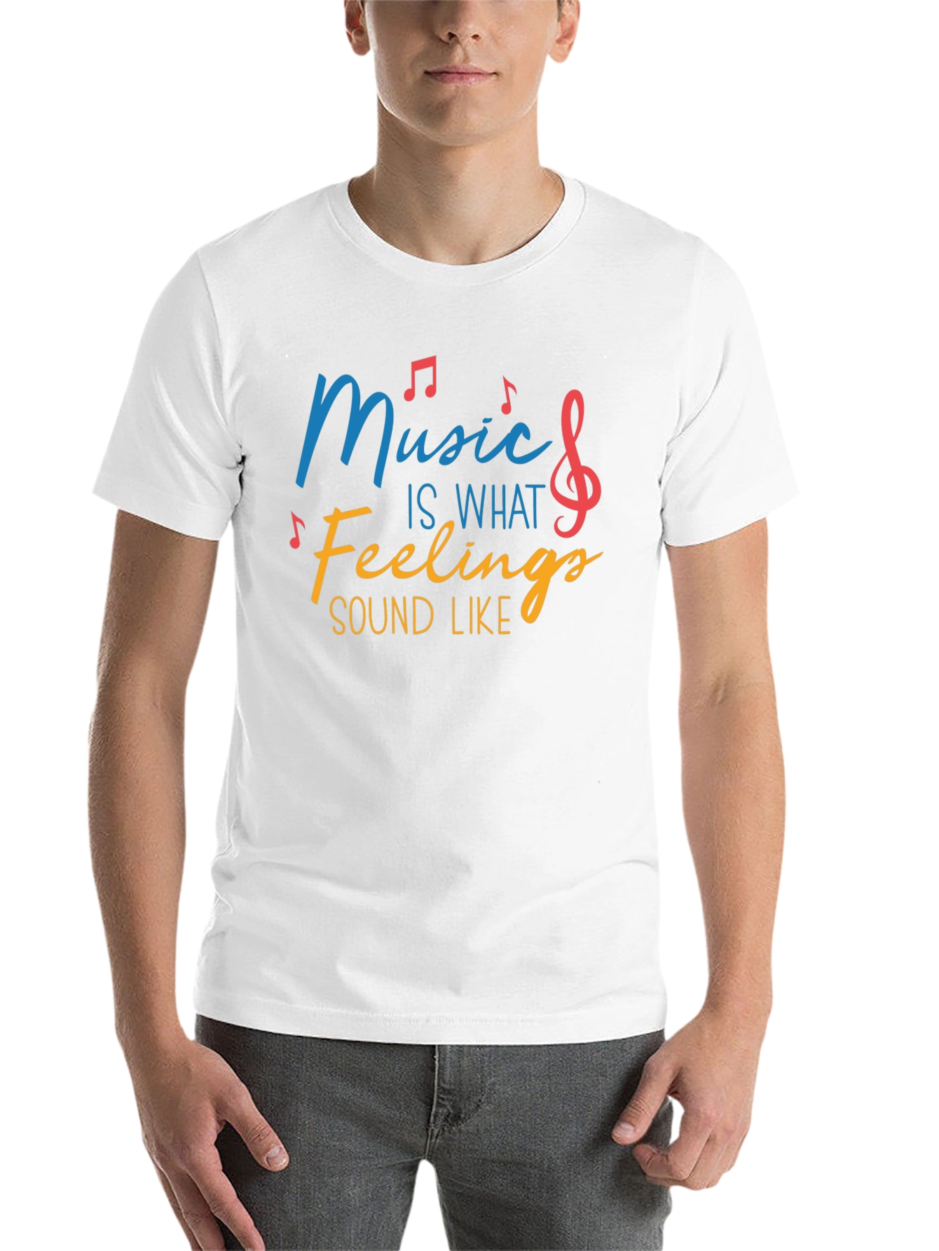 Black Music Is What Feelings Sound Like Graphic T-Shirt view 14