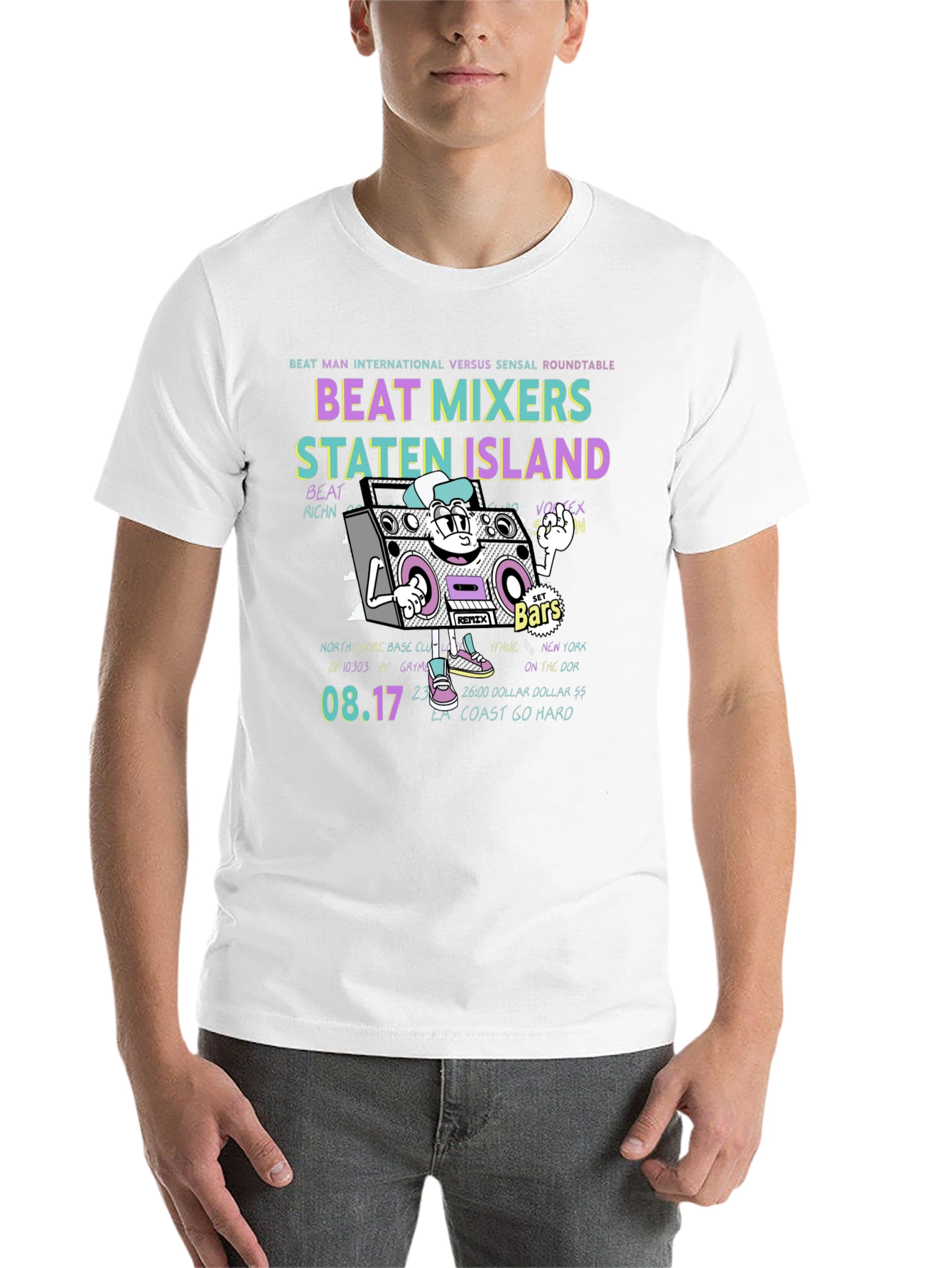 Black Beat Mixers Staten Island T-Shirt view 14