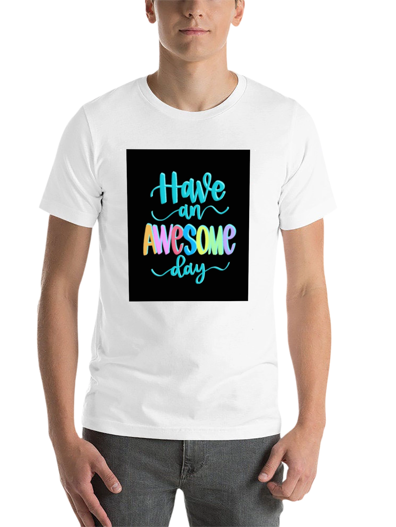 Black Awesome Day T-Shirt view 14