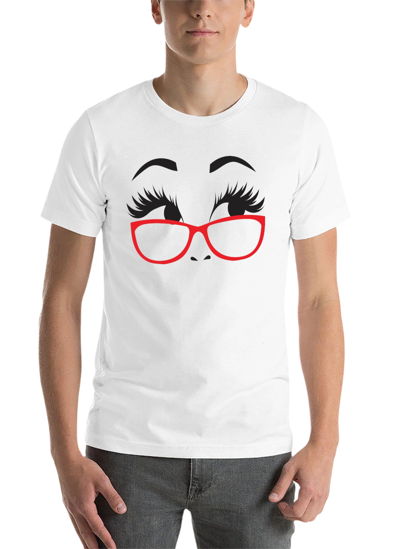 Black Eyeglasses Graphic Tee - Stylish and Unique Design view 14