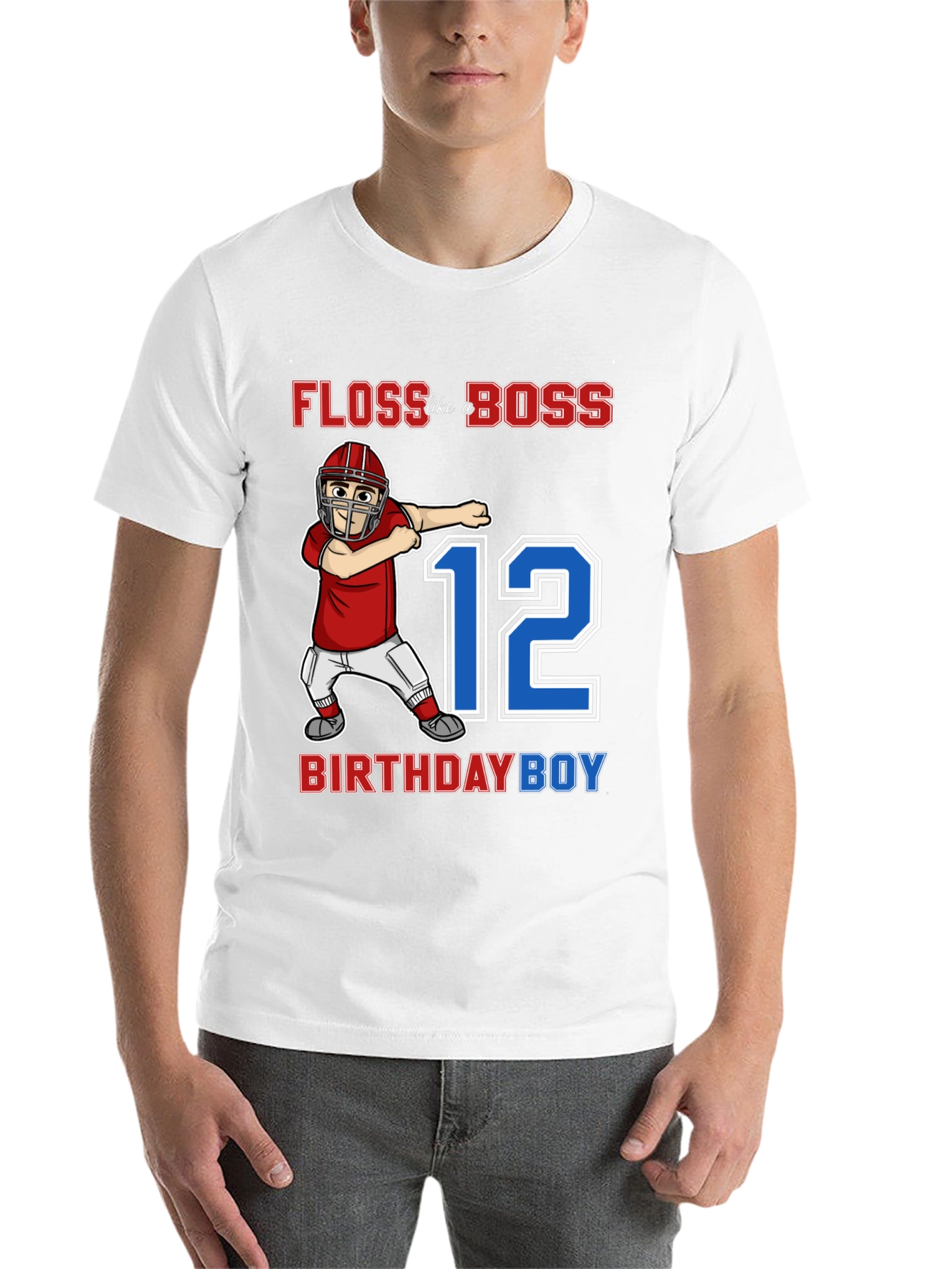 Black Floss Like a Boss 12th Birthday Boy T-Shirt view 14