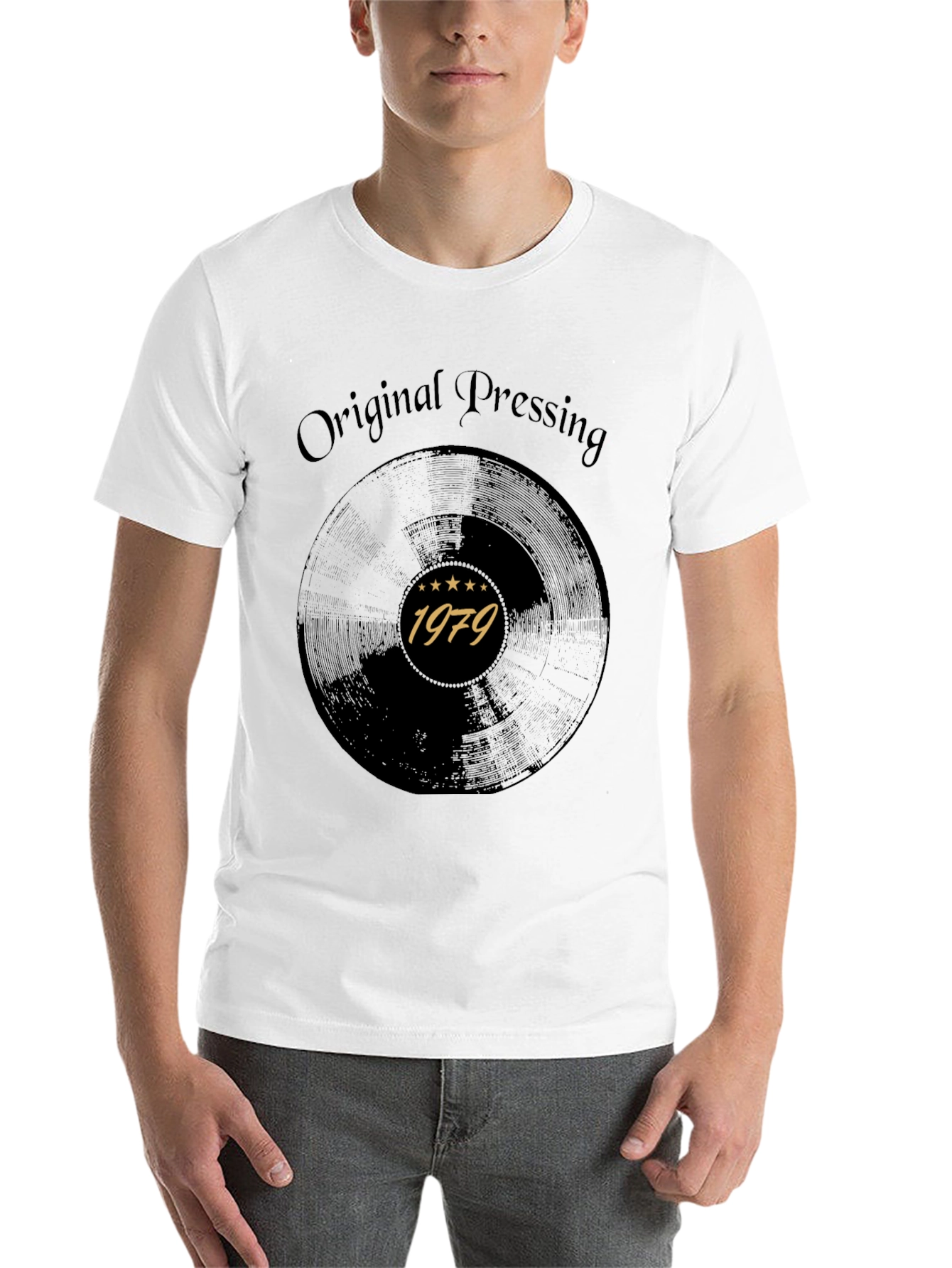 Black Original Pressing 1979 Record Graphic Tee view 14