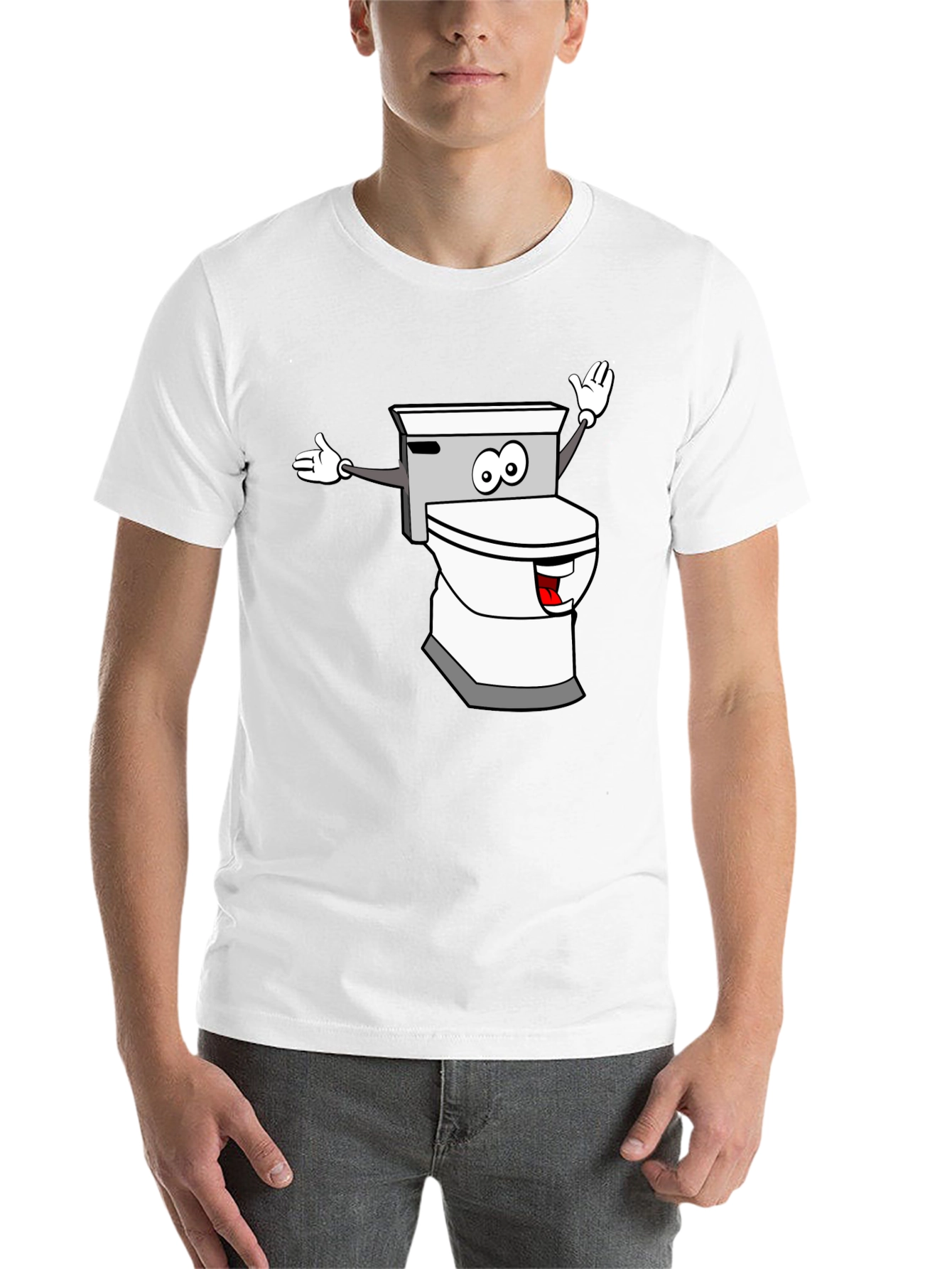 Black Toilet Humor Graphic T-Shirt view 14