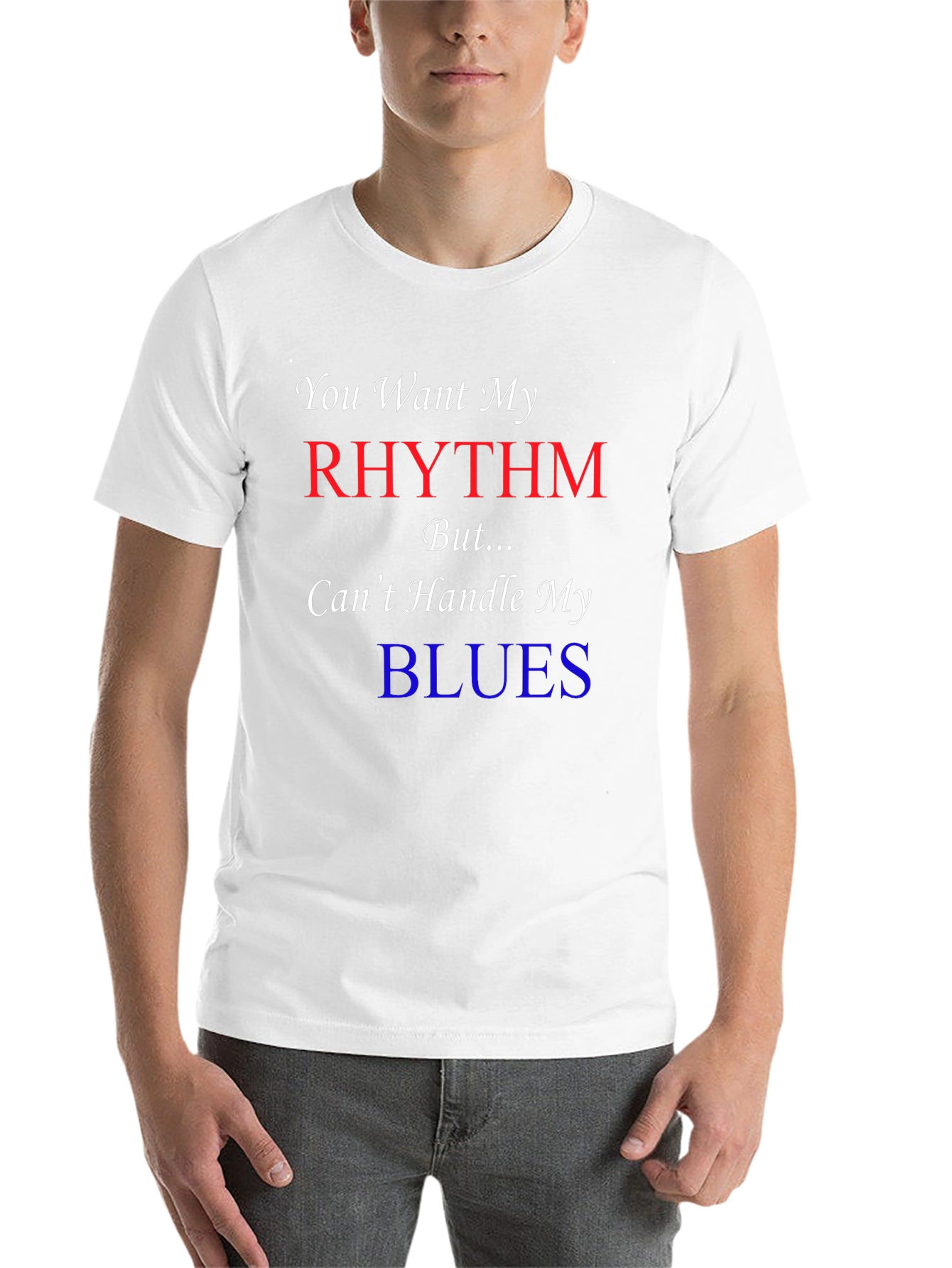 Black Rhythm & Blues Graphic Tee - Novelty T-Shirt view 14
