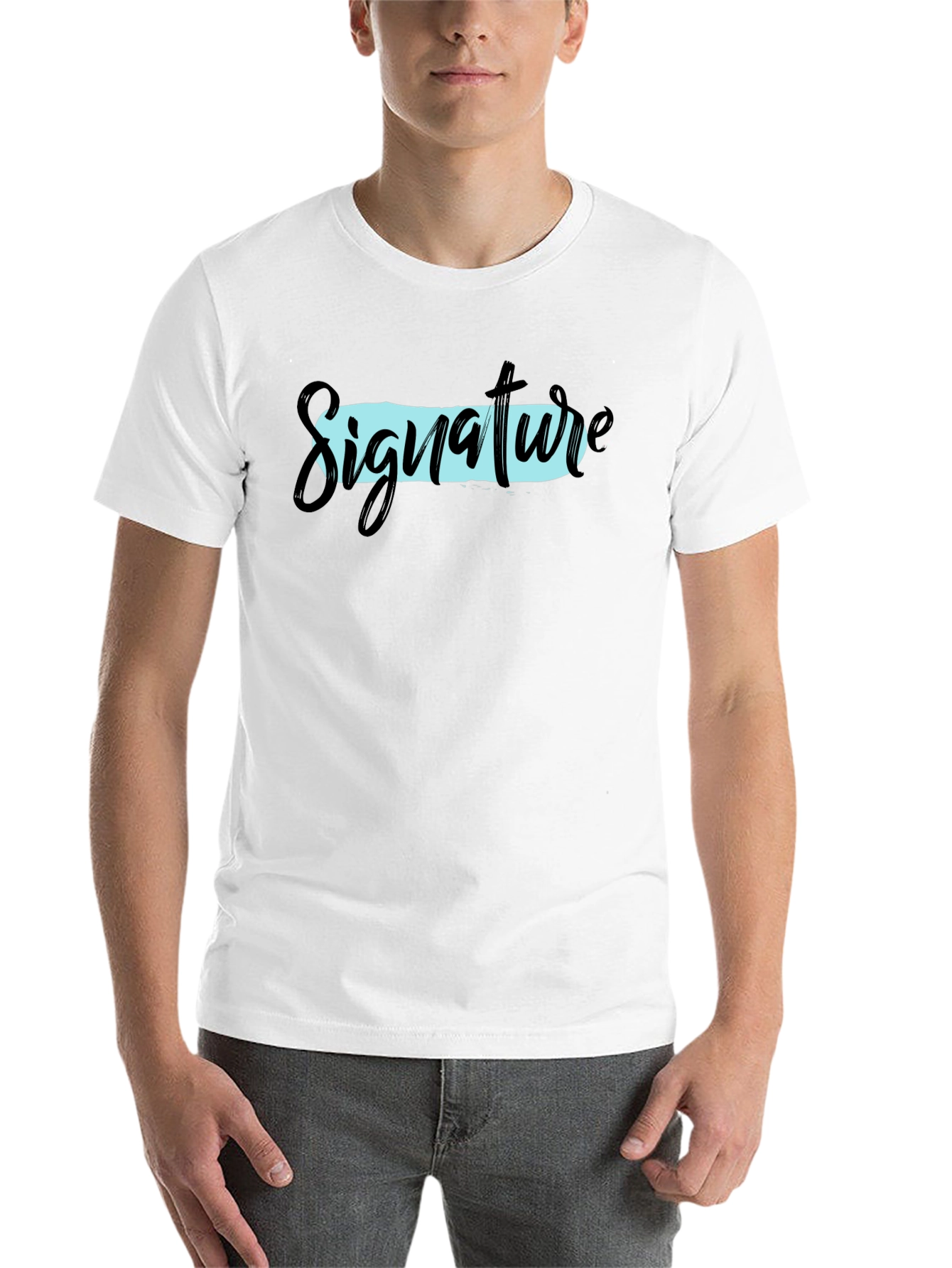 Black Signature Graphic T-Shirt - Black view 14