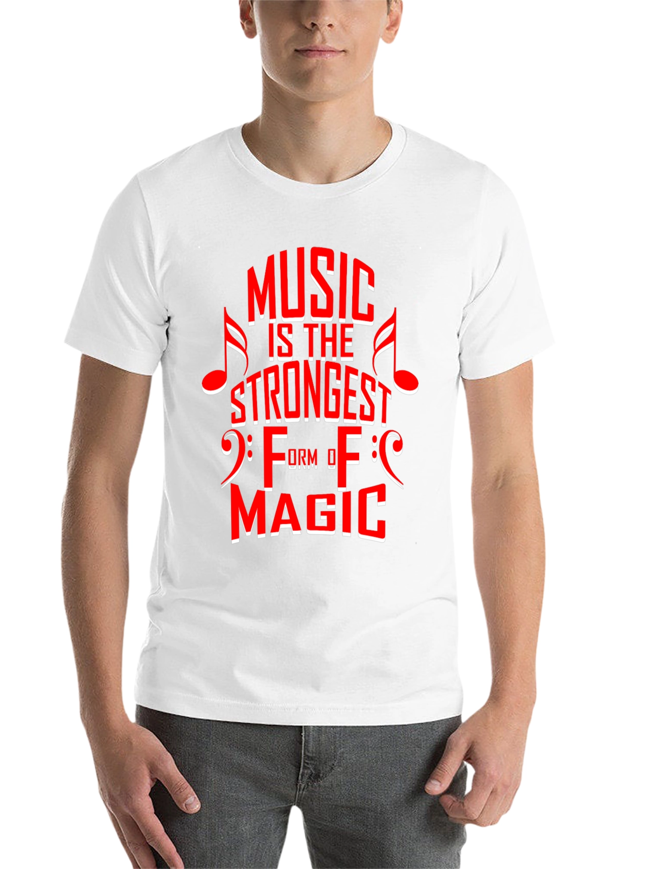 Black Music is Magic Graphic Tee - Black Cotton T-Shirt view 14