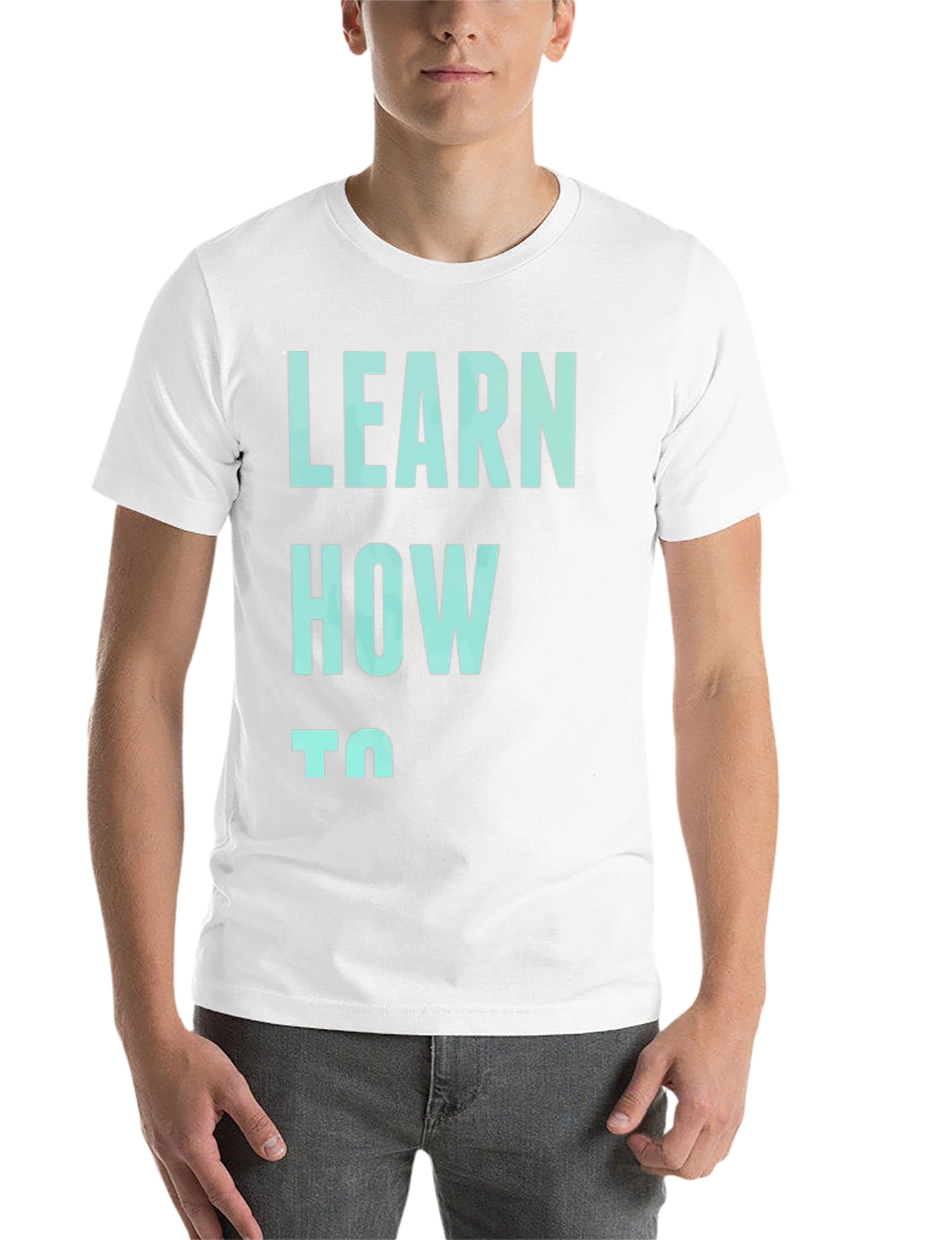 Black Learn How To Graphic Tee - Casual Comfort view 14