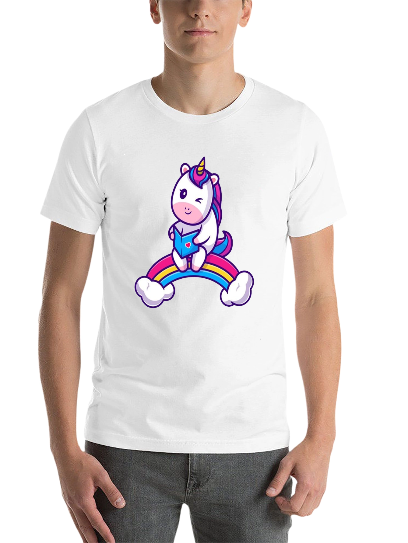 Black Unicorn Rainbow T-Shirt - Magical Fun Style view 14