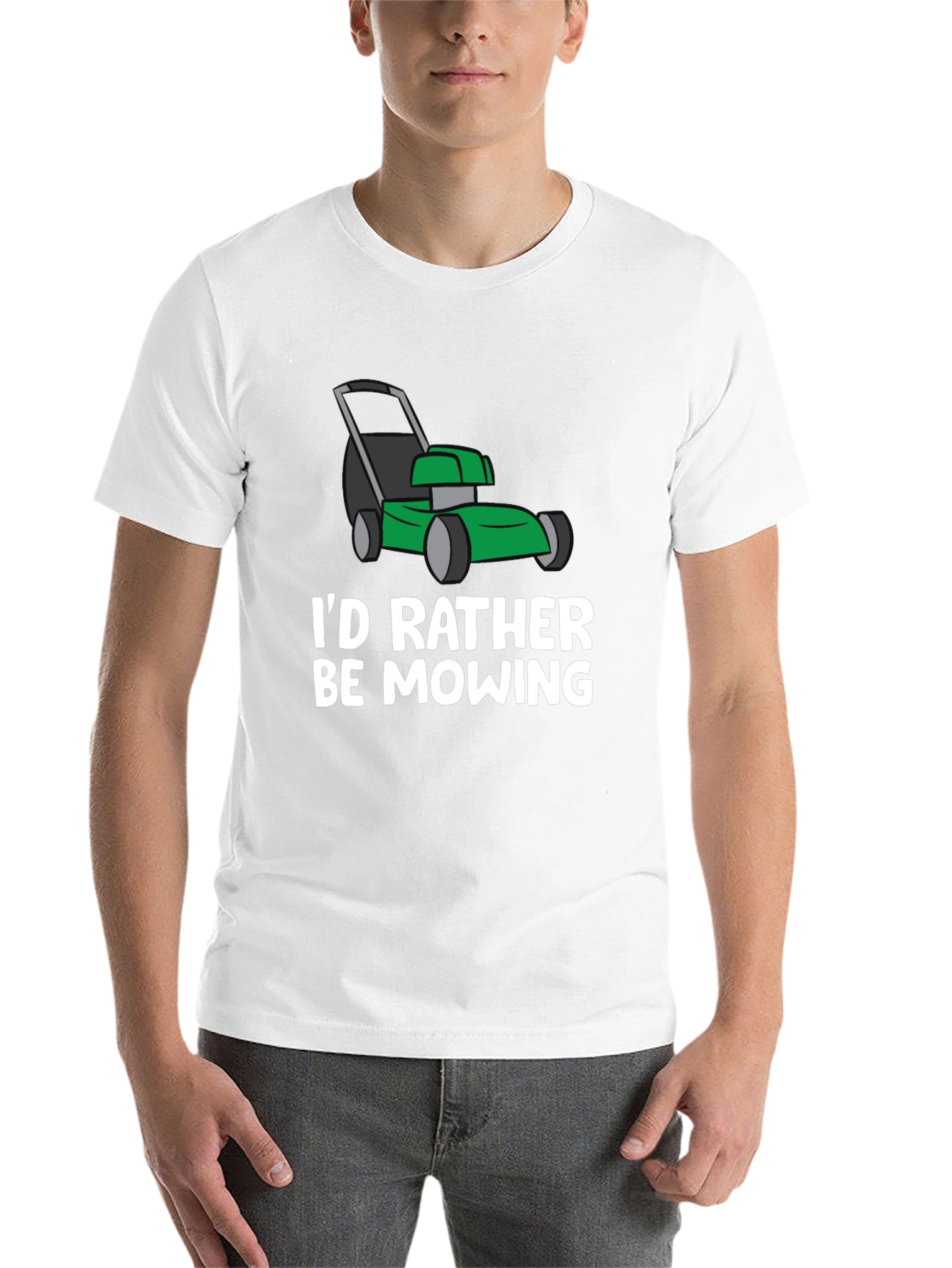 Black Funny Mowing T-Shirt - Lawn Care Humor view 14
