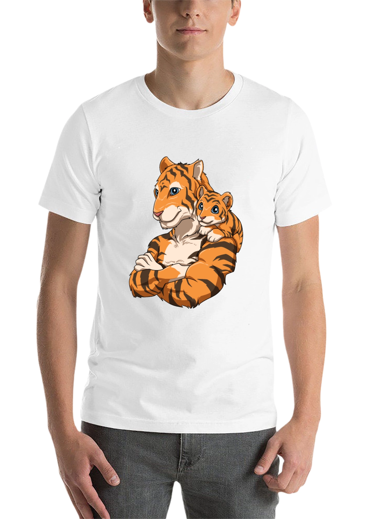 Black Tiger Family Graphic T-Shirt view 14