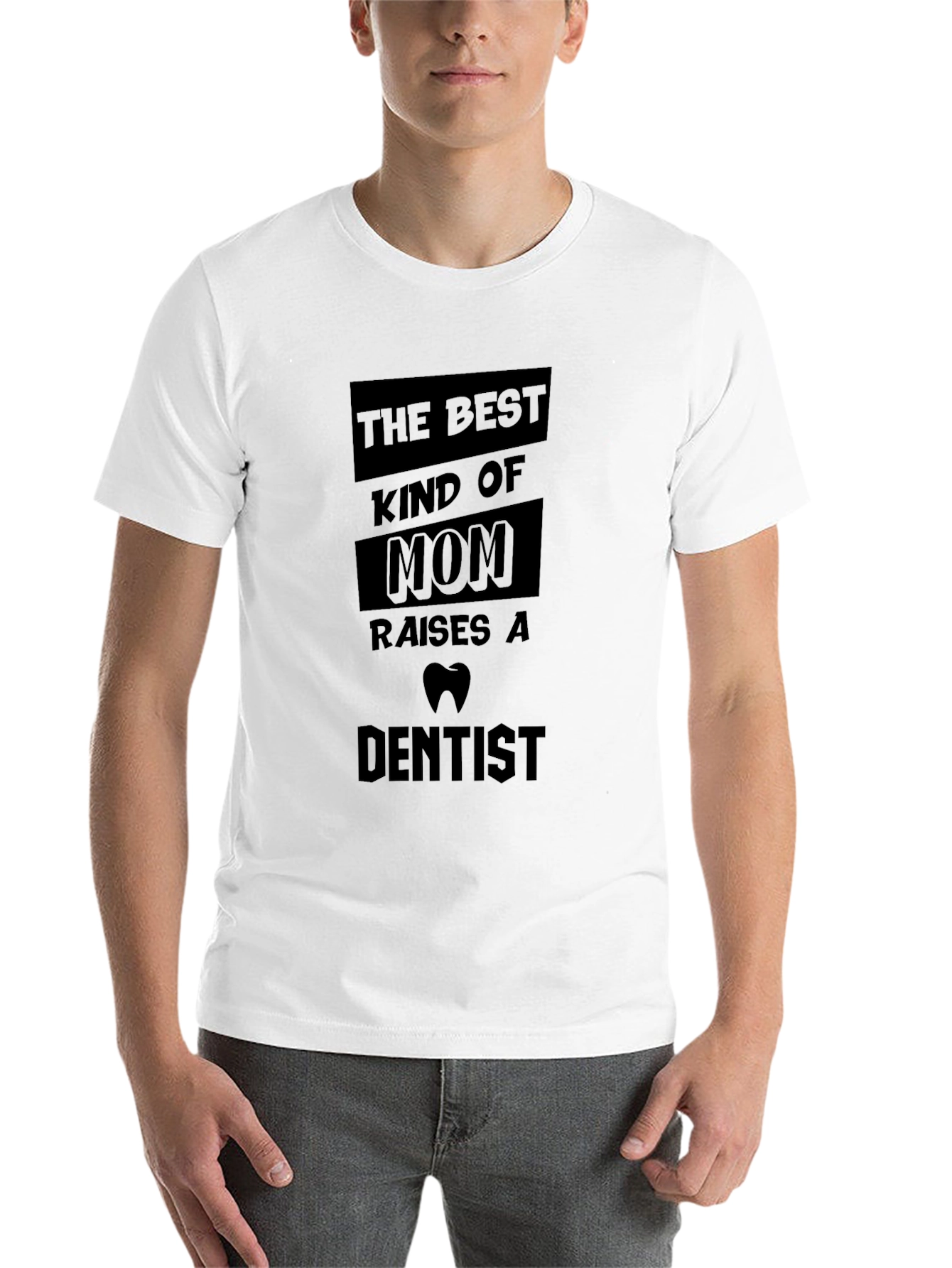 Black Best Kind of Mom Dentist T-Shirt view 14