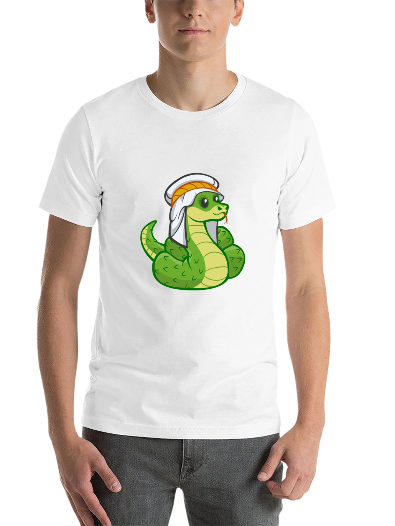 Black Snake Charmer T-Shirt - Funny Cartoon Snake Tee view 14