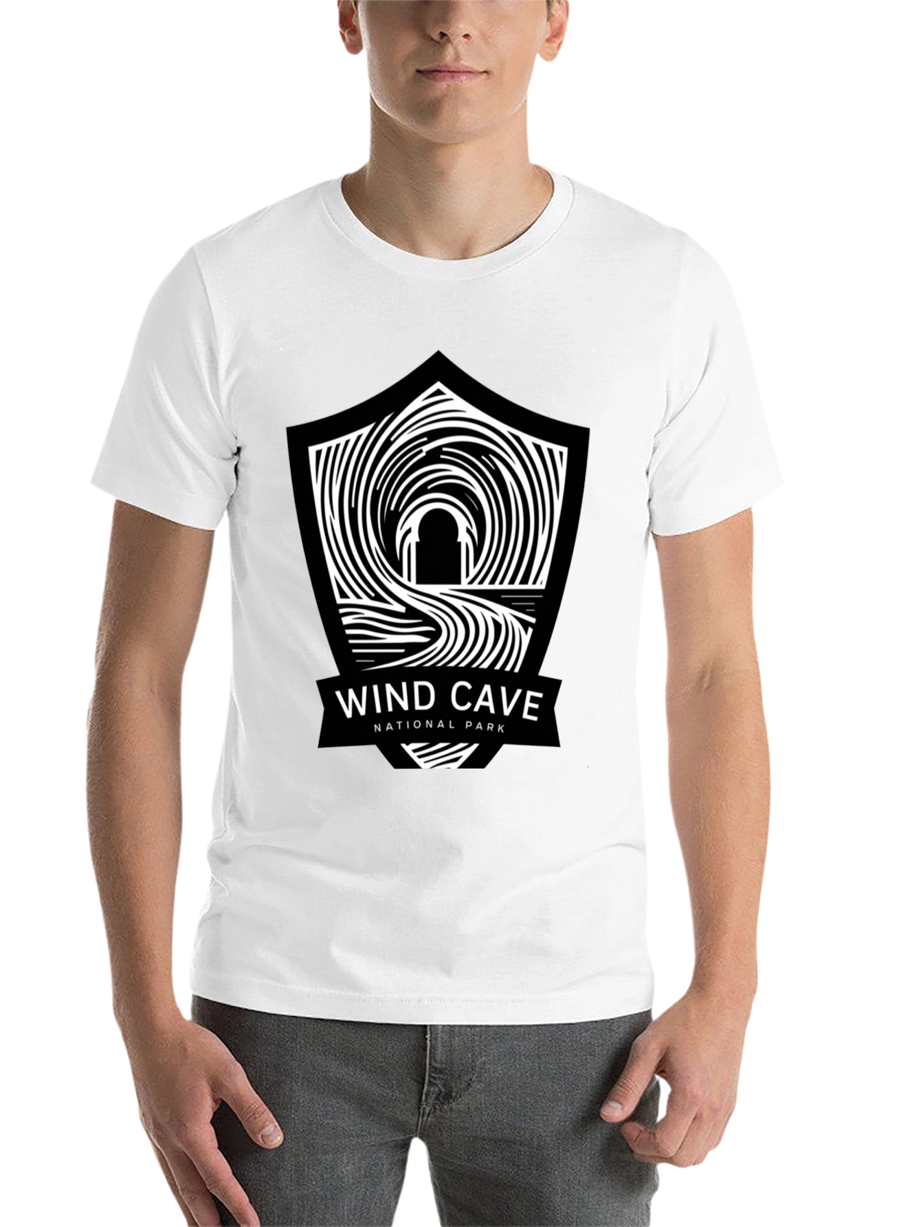 Black Wind Cave National Park Black T-Shirt view 14