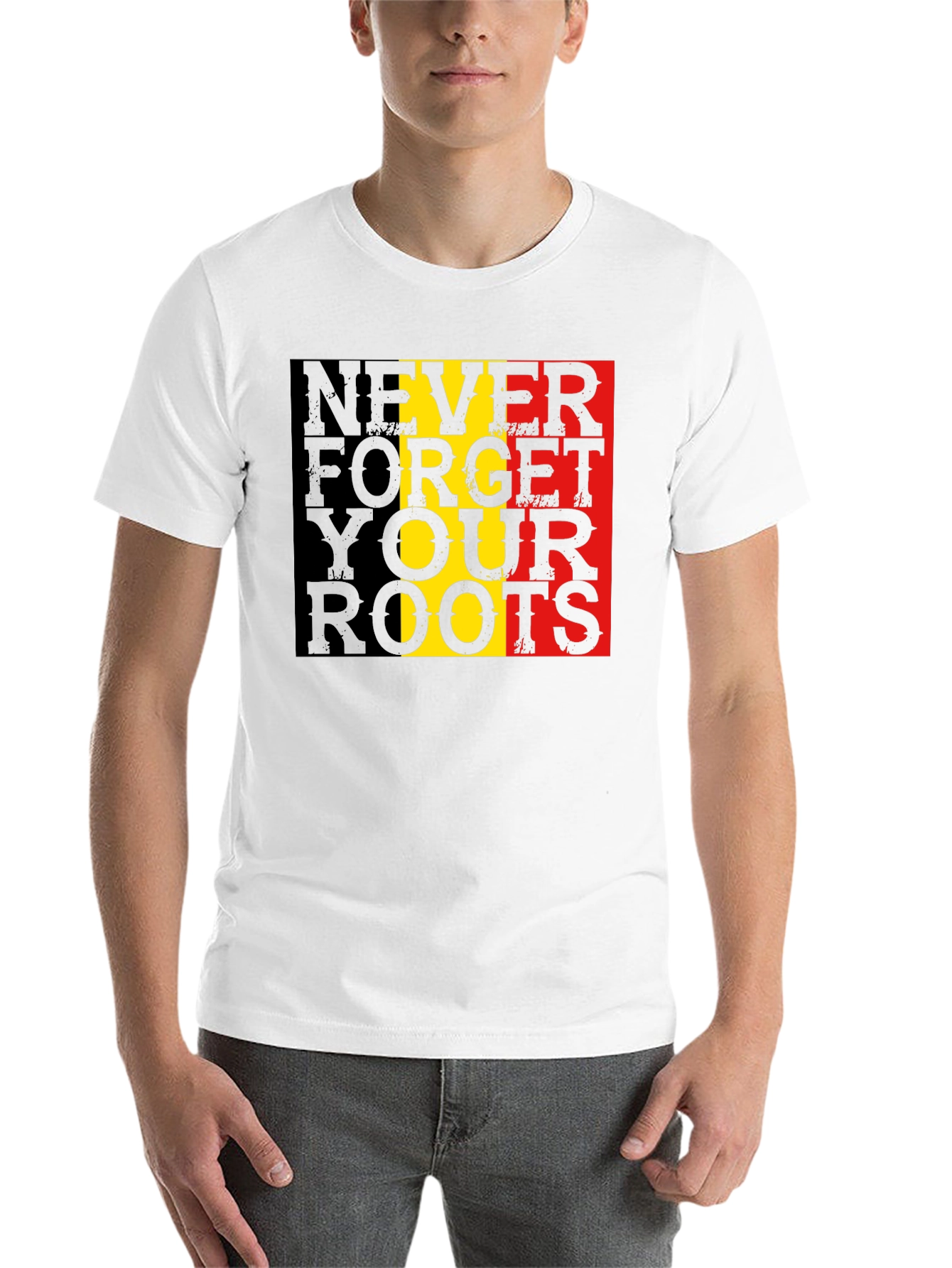 Never Forget Roots Graphic Tee - Black T-Shirt - 14